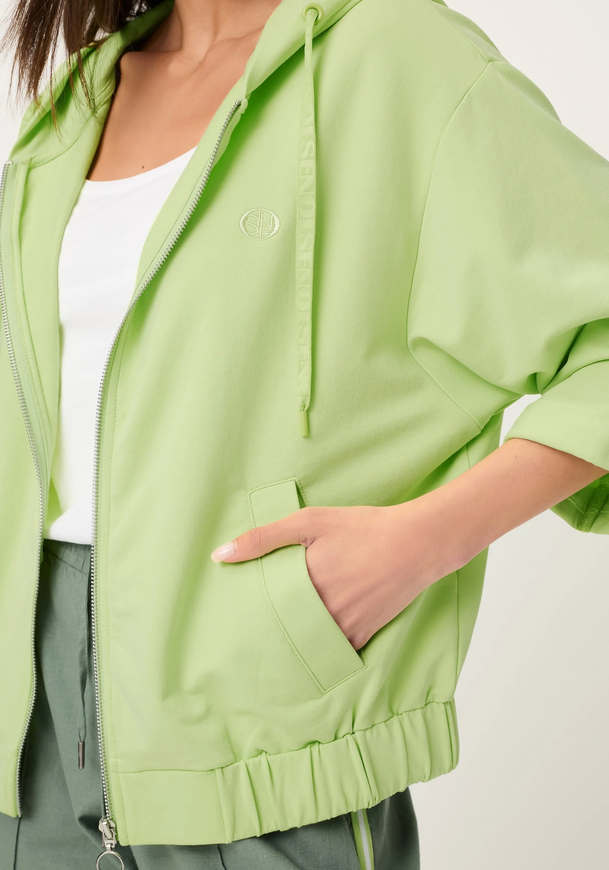 Hooded Jersey Zip Jacket - Image 4