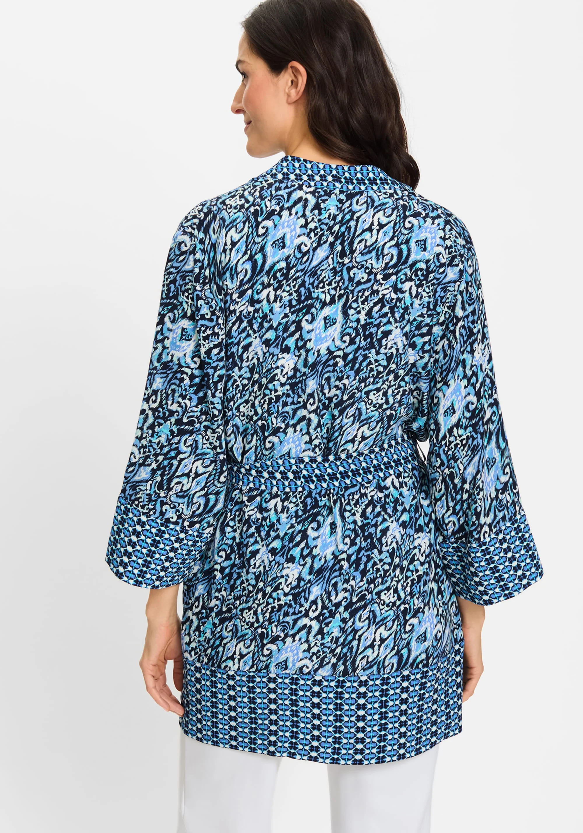 Ikat Print Kimono Robe - Image 2