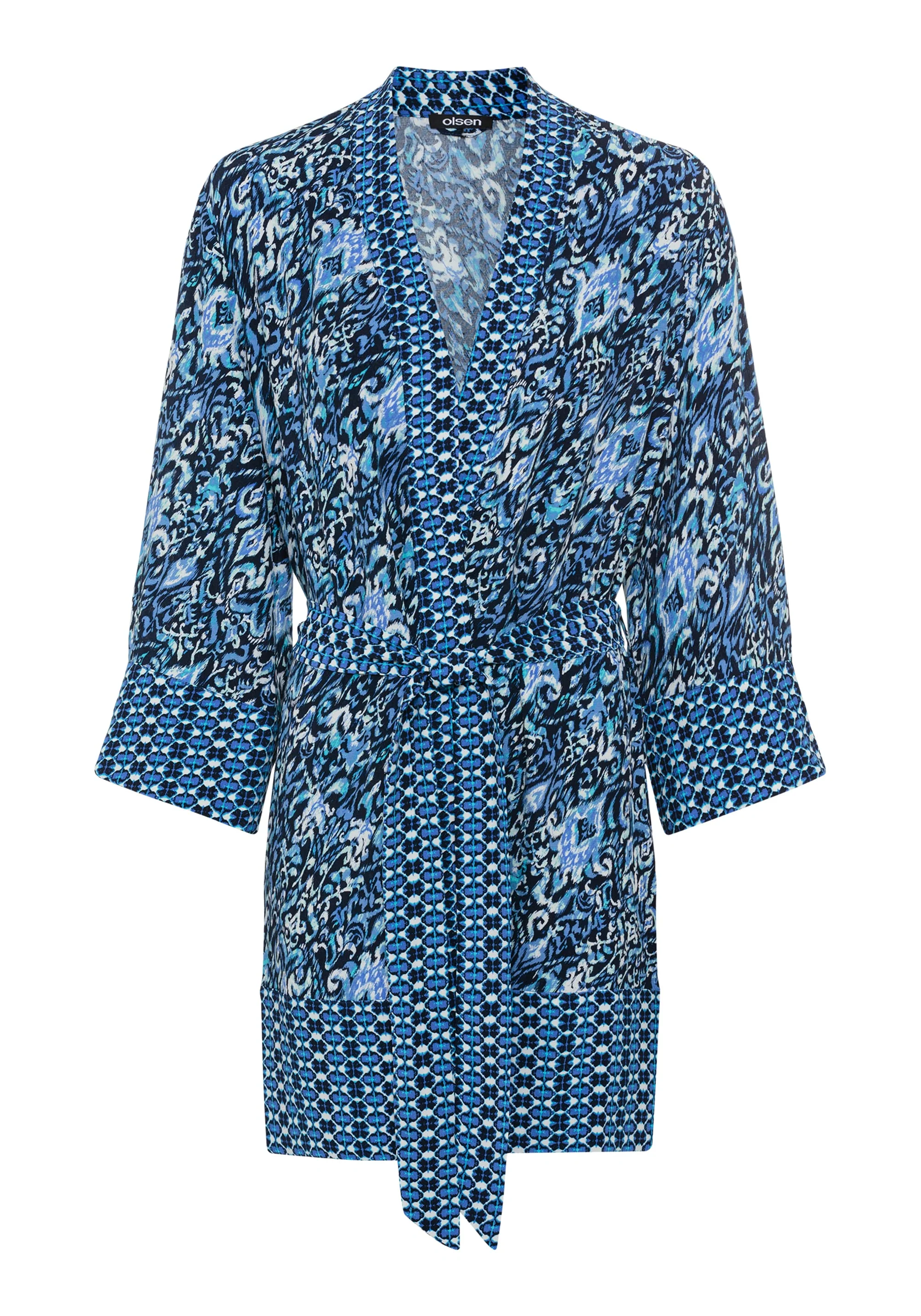 Ikat Print Kimono Robe - Image 3