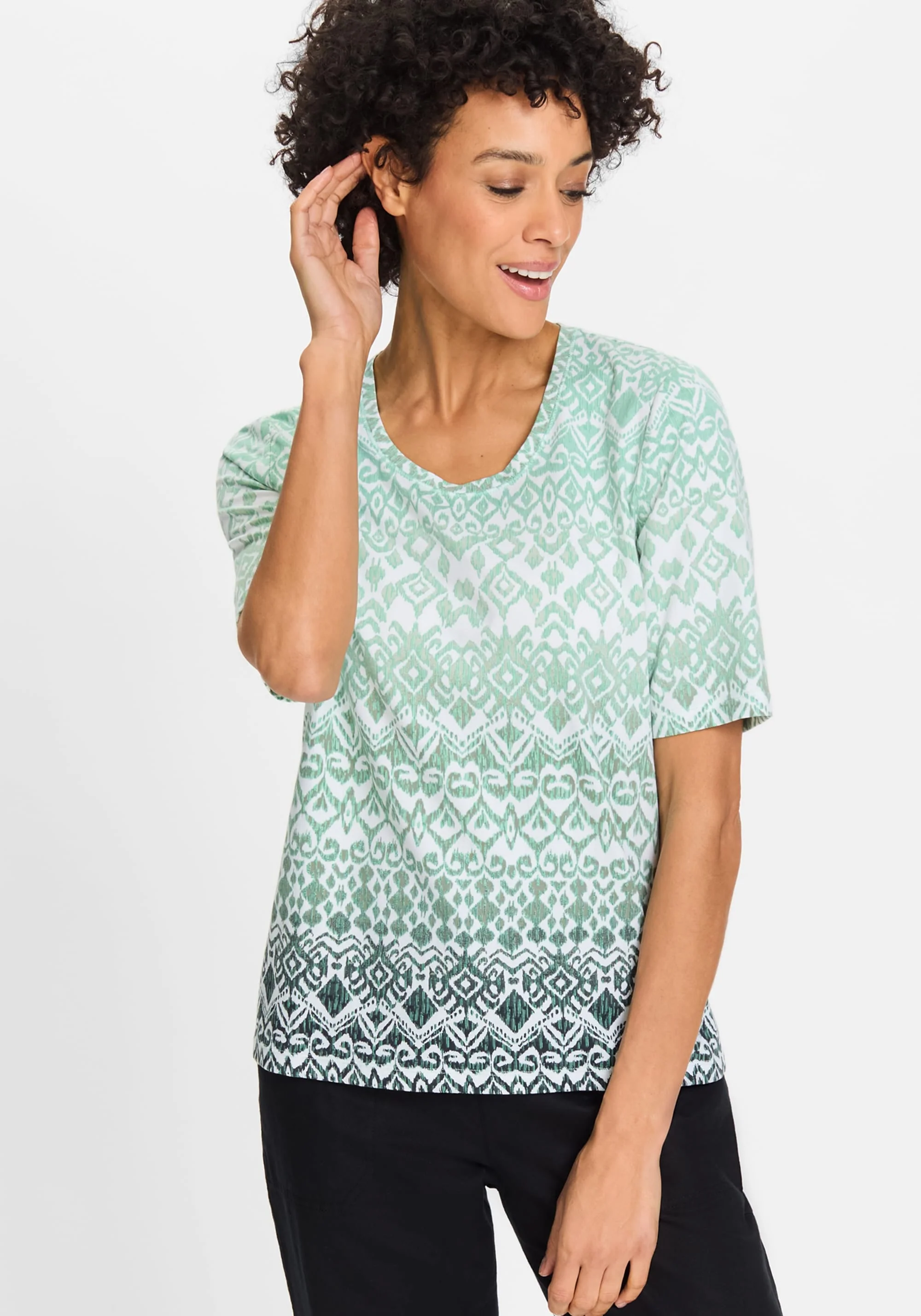 Ikat Print T-Shirt