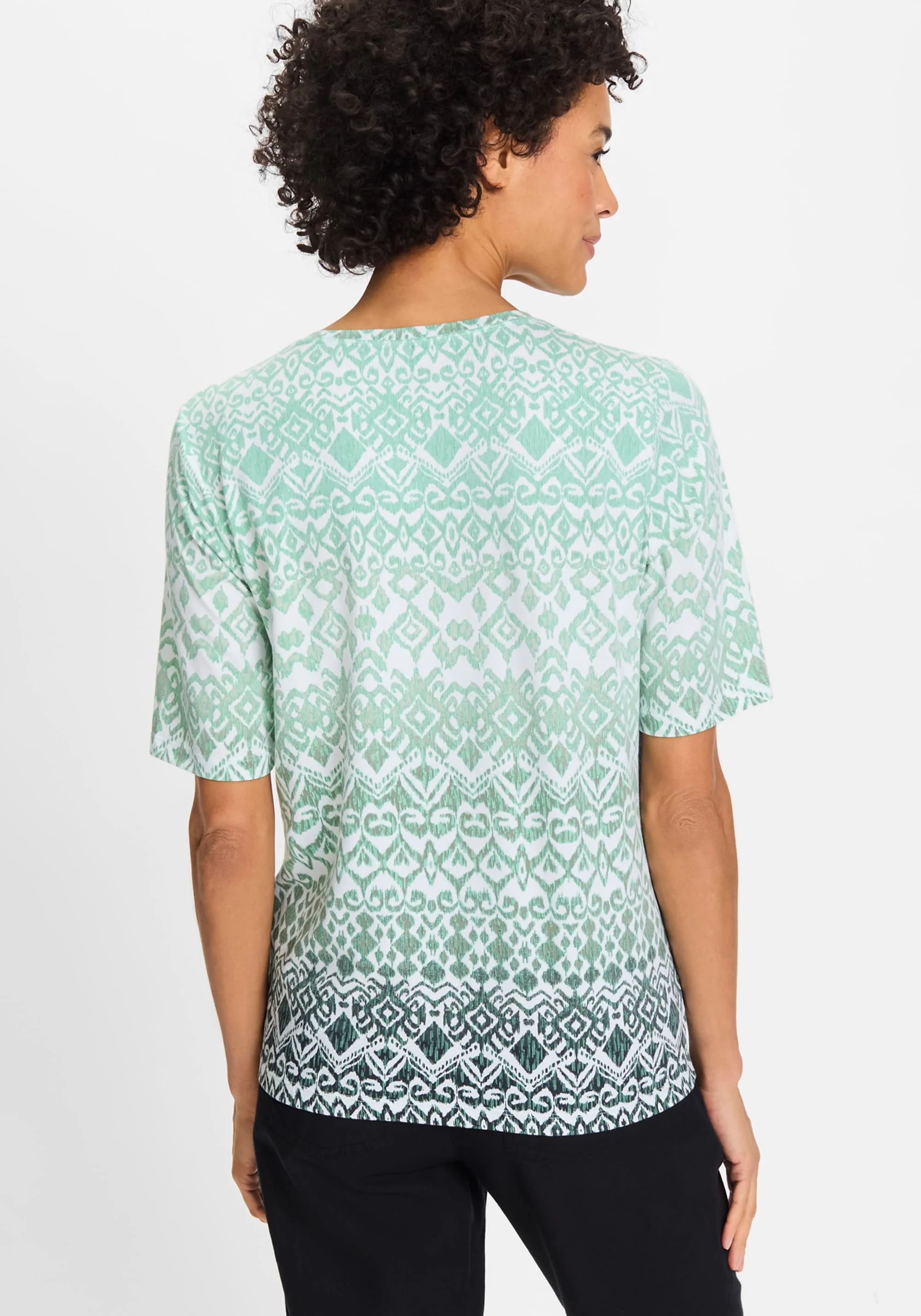 Ikat Print T-Shirt - Image 2