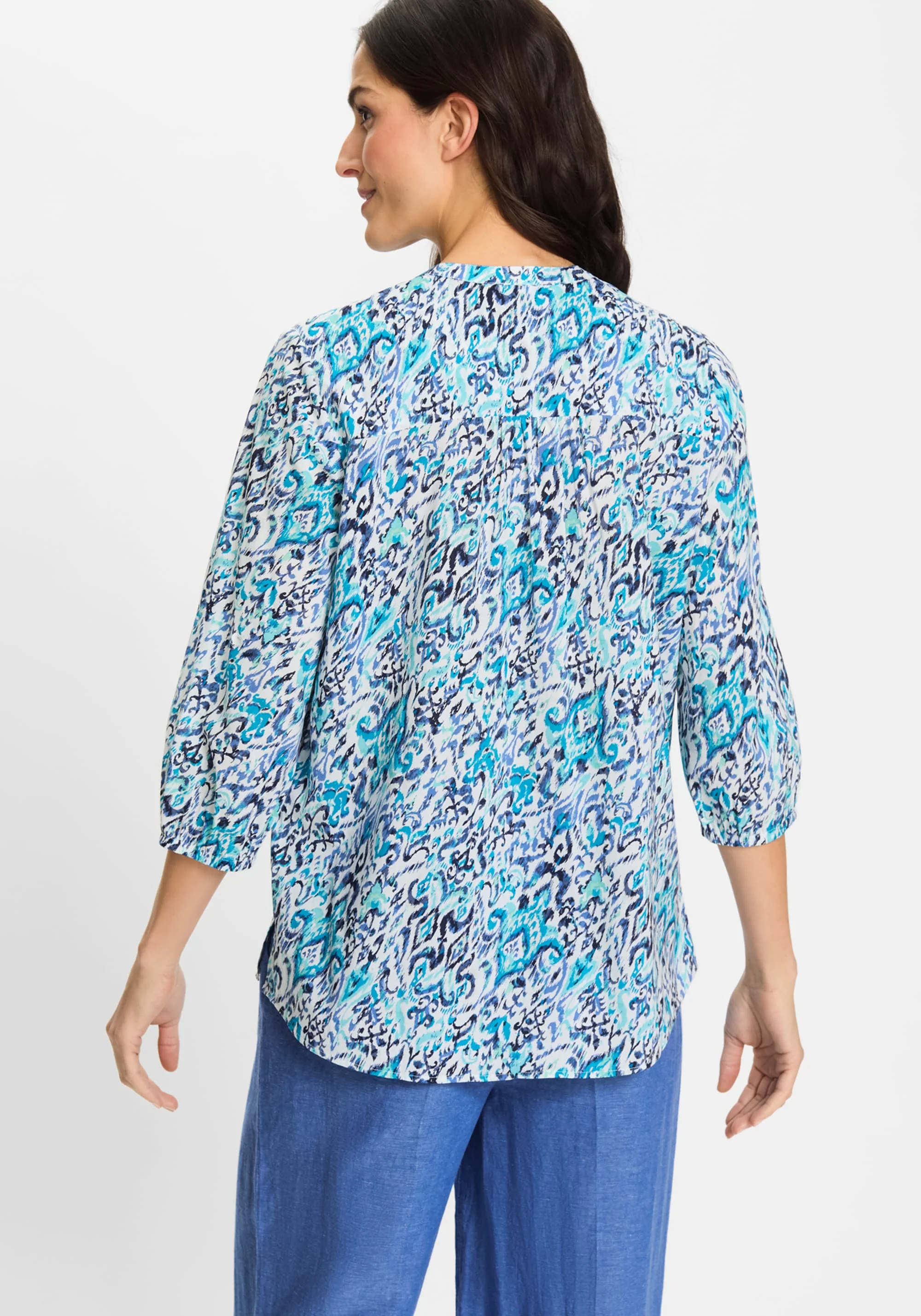 Ikat Print Tunic Shirt - Image 2