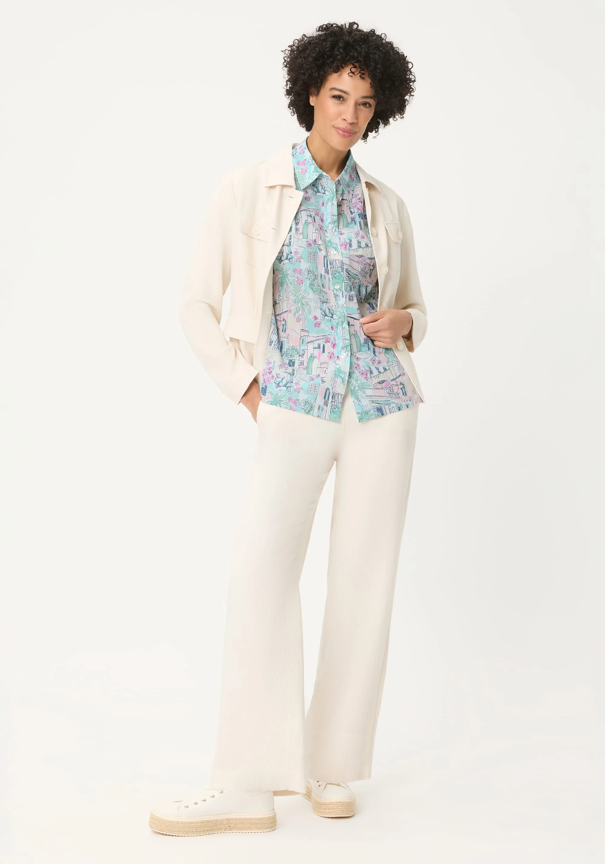 Italian Villa Print Shirt - Image 4