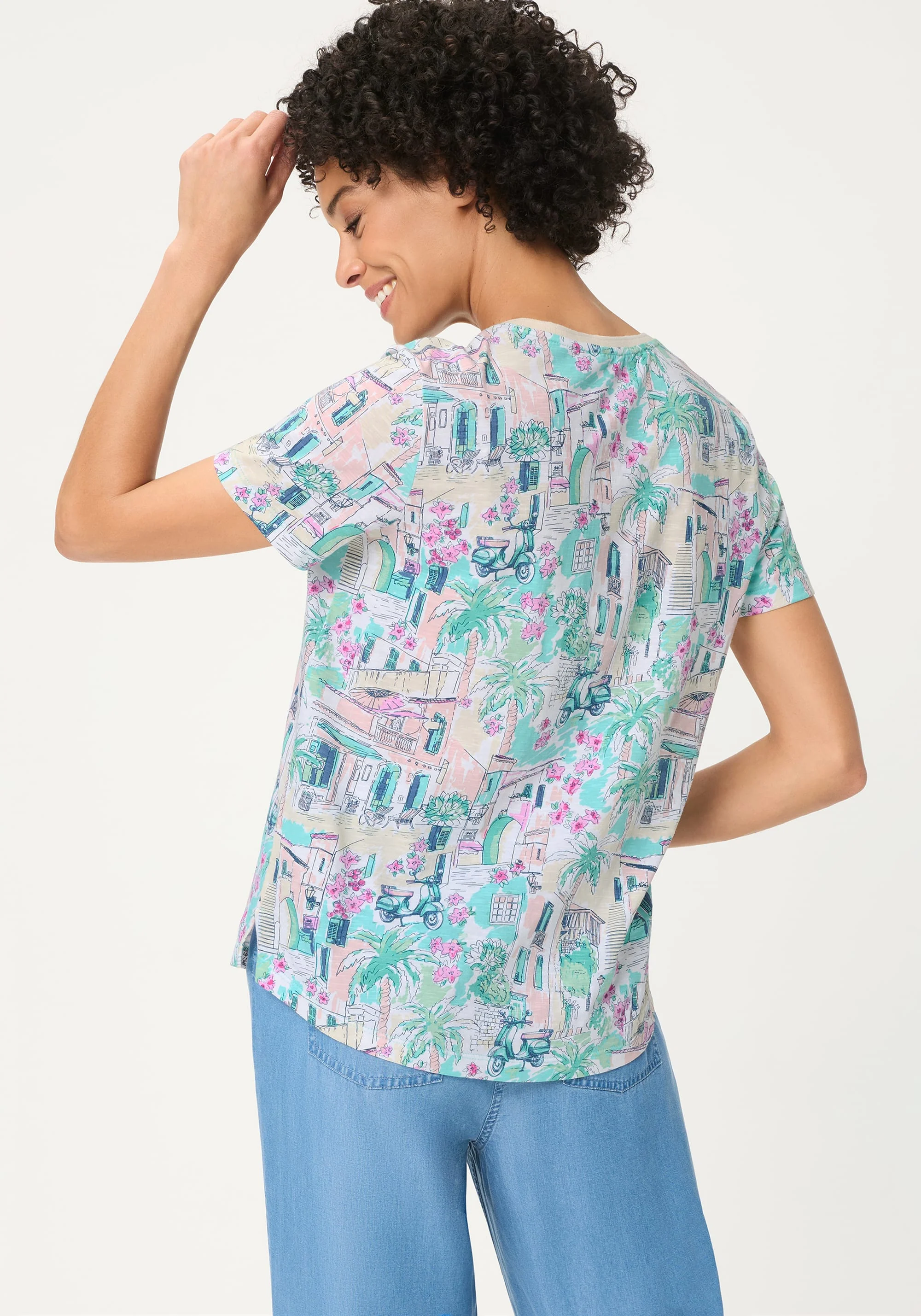 Italian Villa Print T-Shirt - Image 2