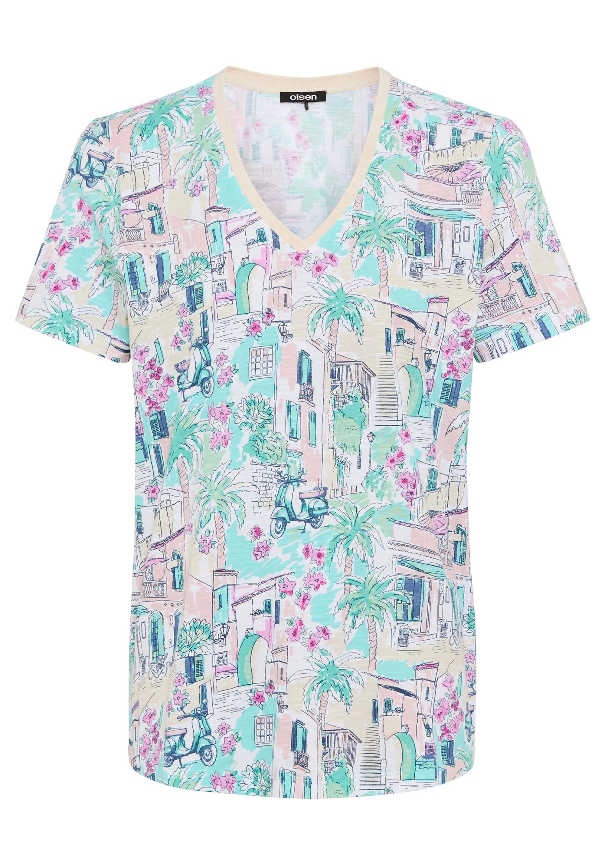 Italian Villa Print T-Shirt - Image 5