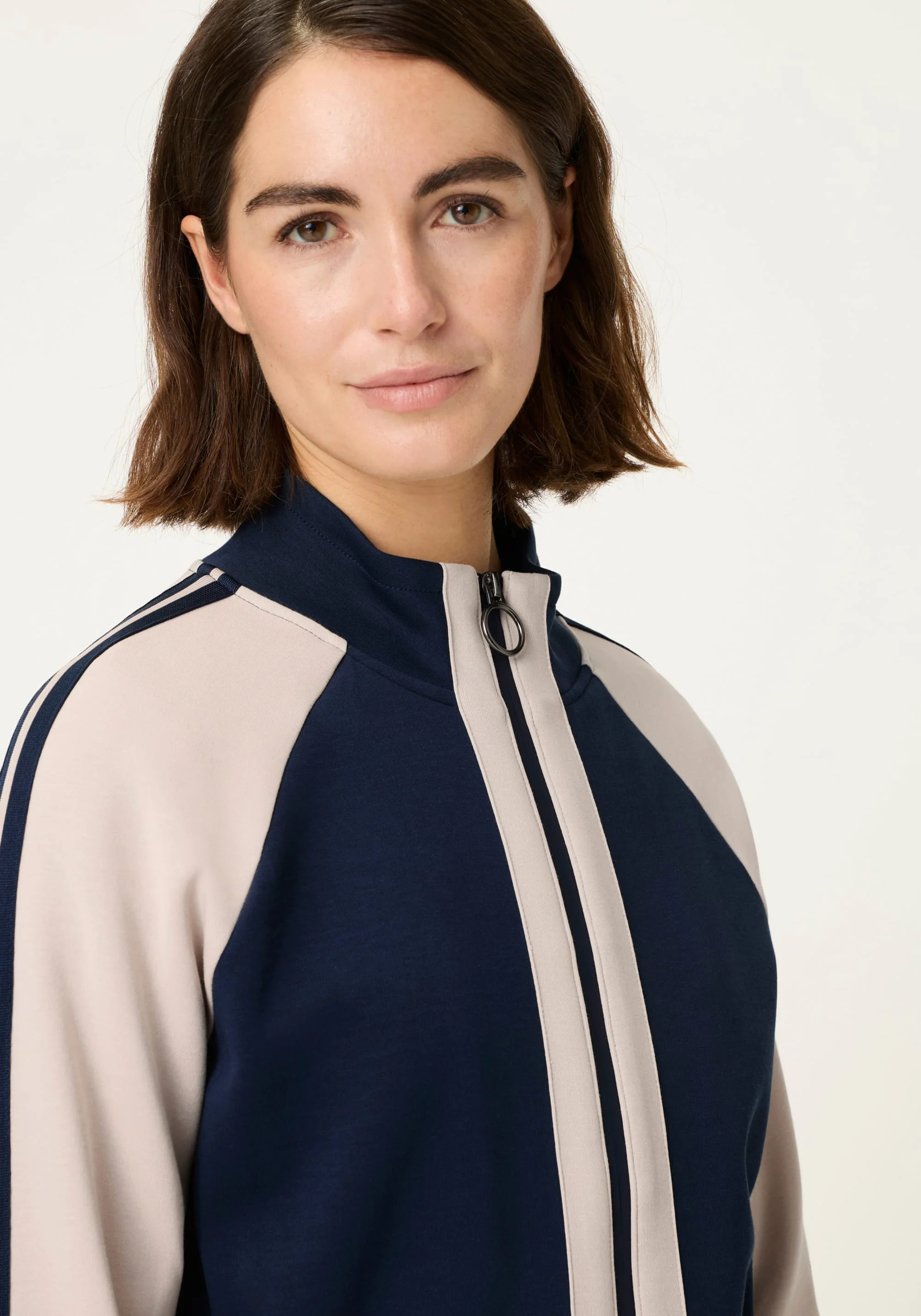 Jersey Knit Zip Front Jacket - Image 3