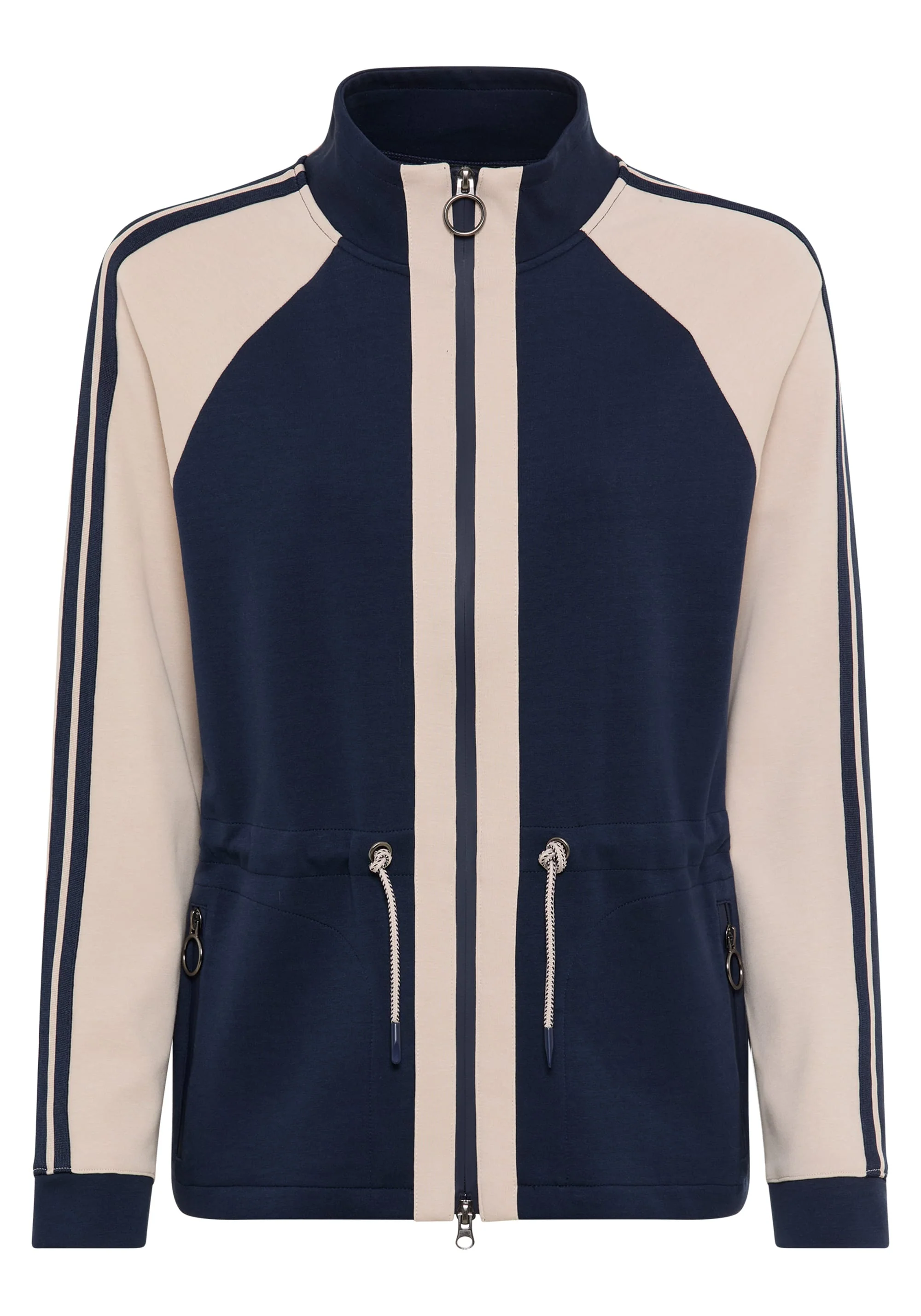 Jersey Knit Zip Front Jacket - Image 6