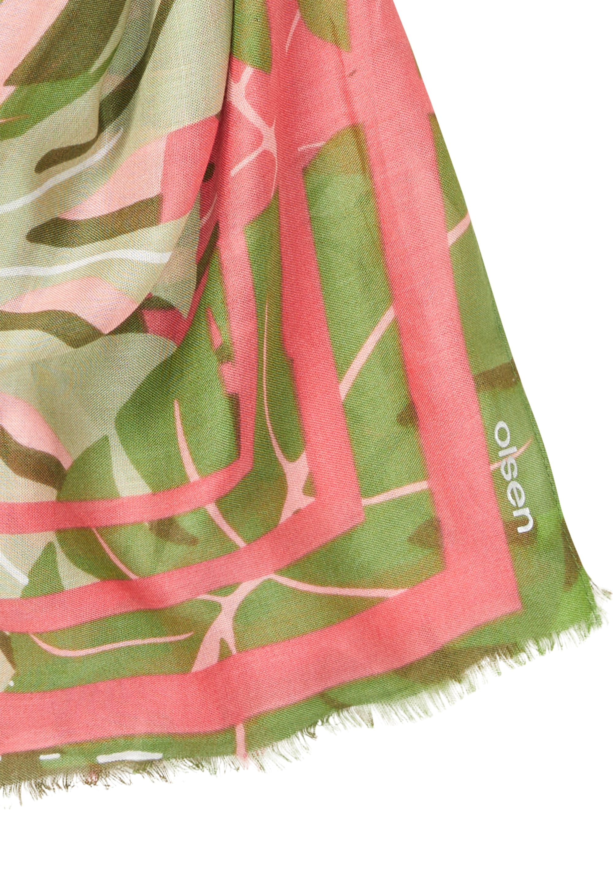 Jungle Leaf Print Scarf - Image 2