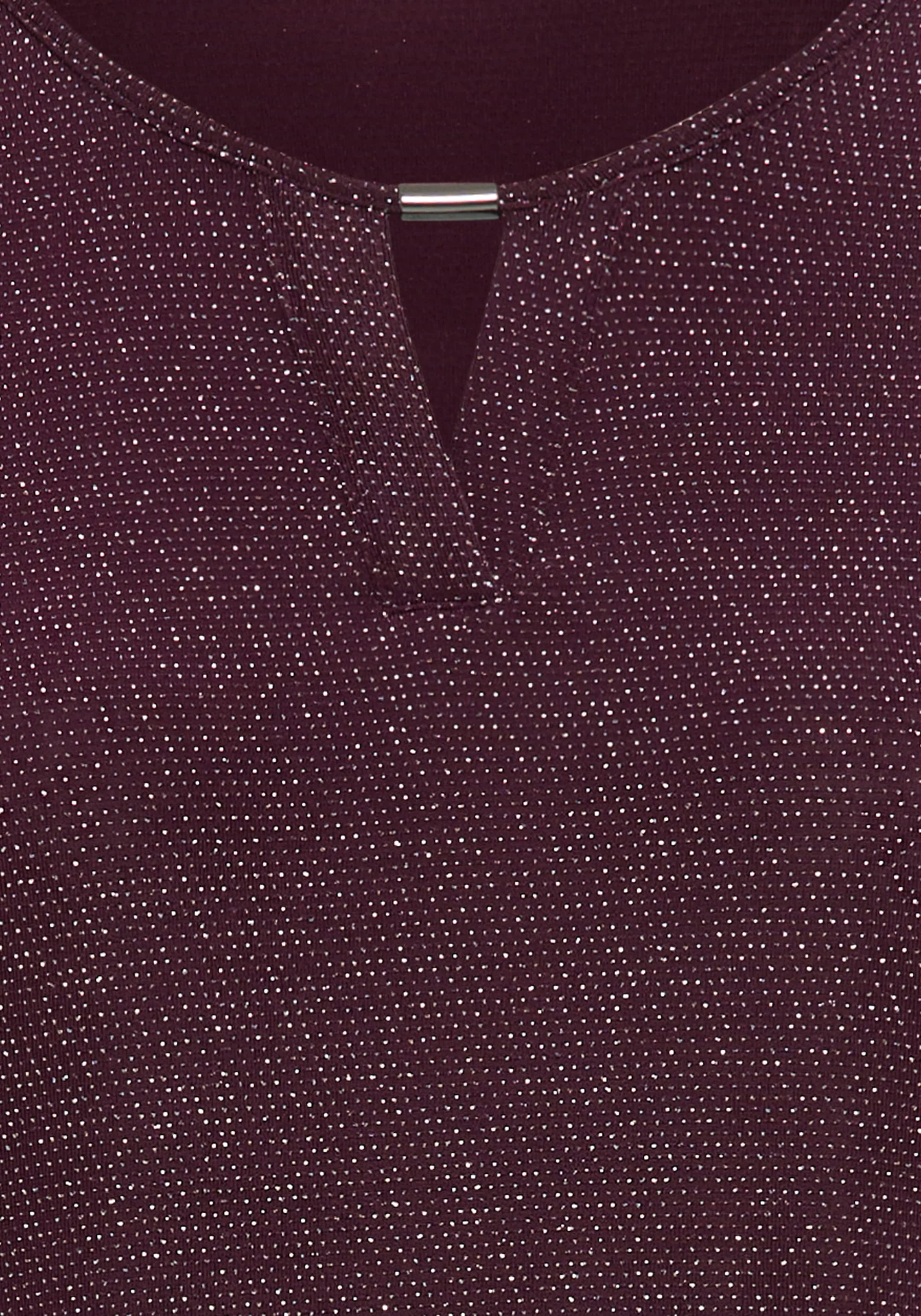 Keyhole Neckline Sparkle T-Shirt - Image 6