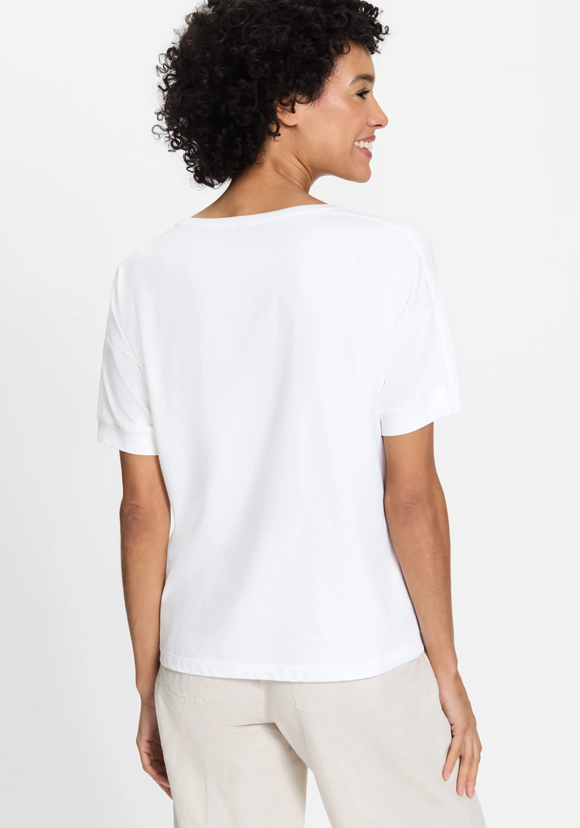 Large Scale Floral Print T-Shirt - Image 2