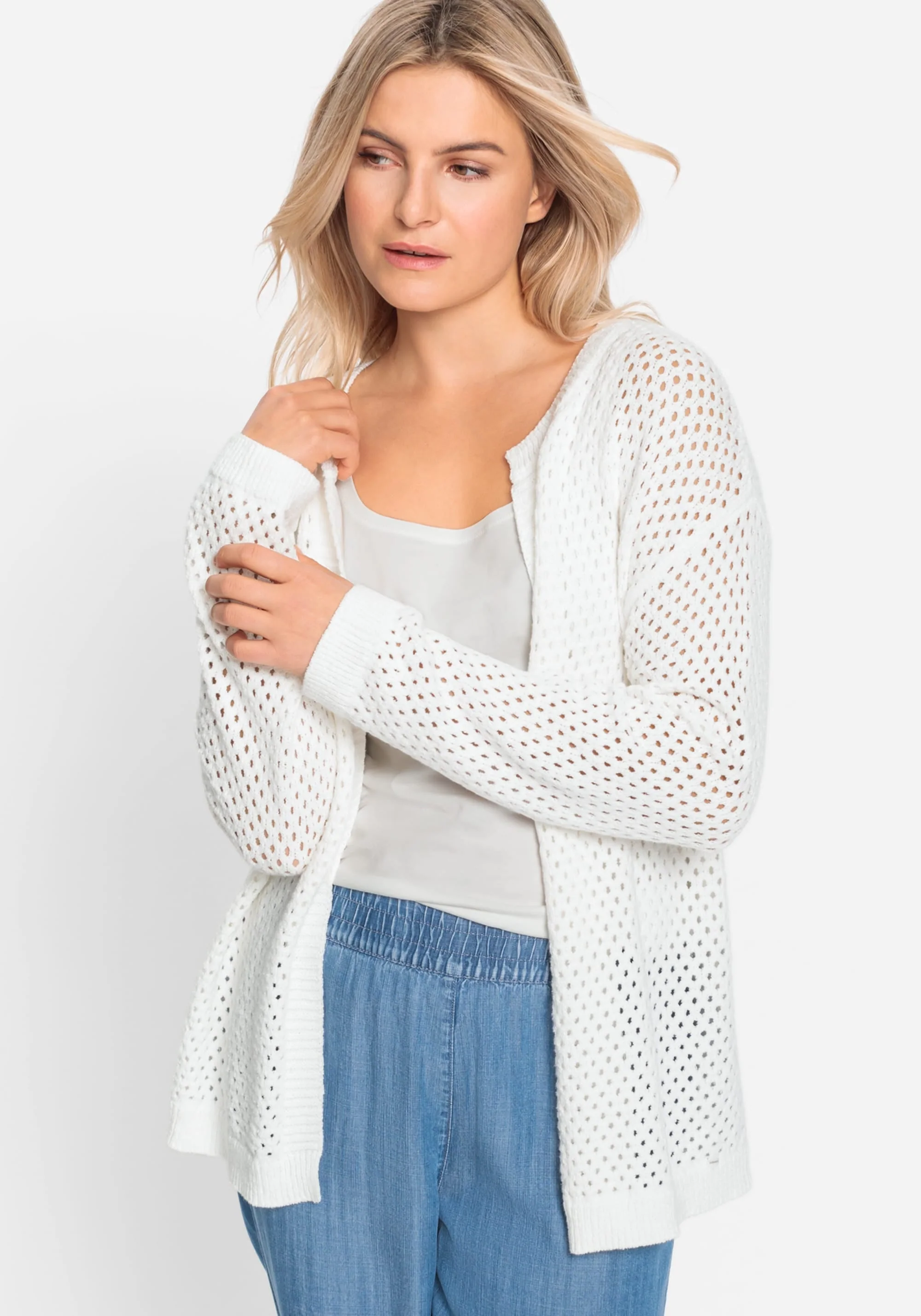 Lattice Knit Cardigan - Image 2