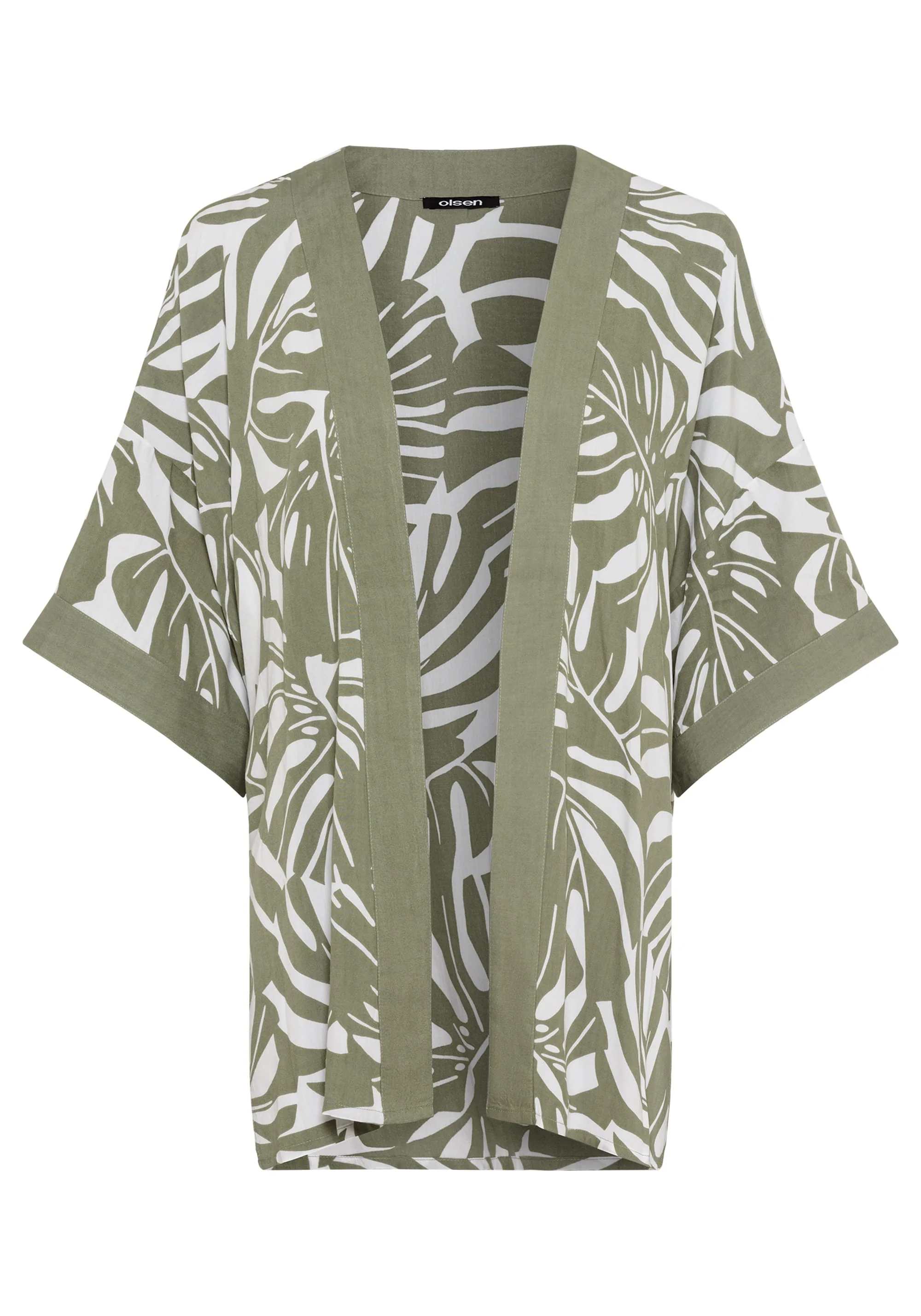 Leaf Print Lightweight Kimono - Image 3