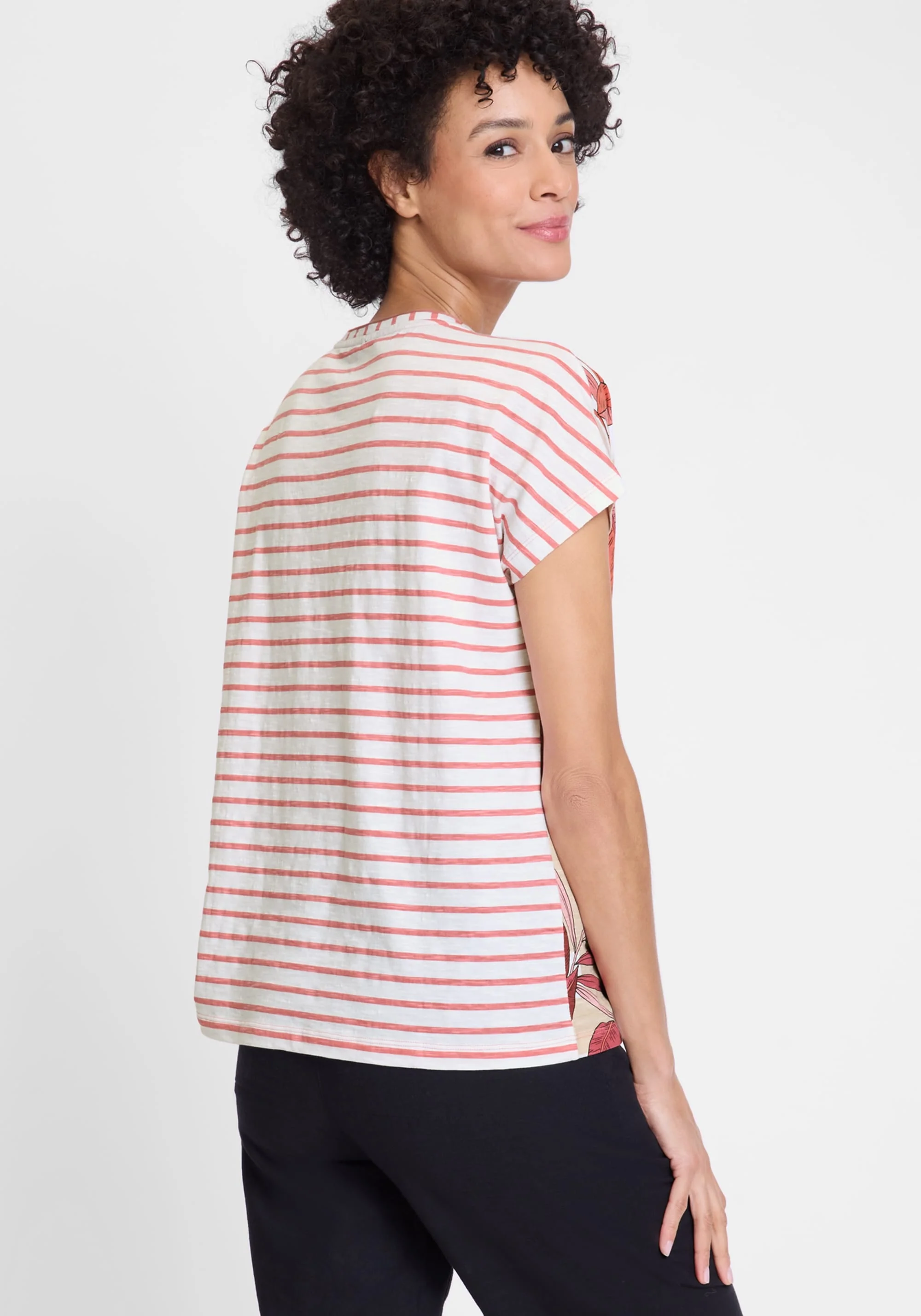 Leaf Print T-Shirt - Image 3