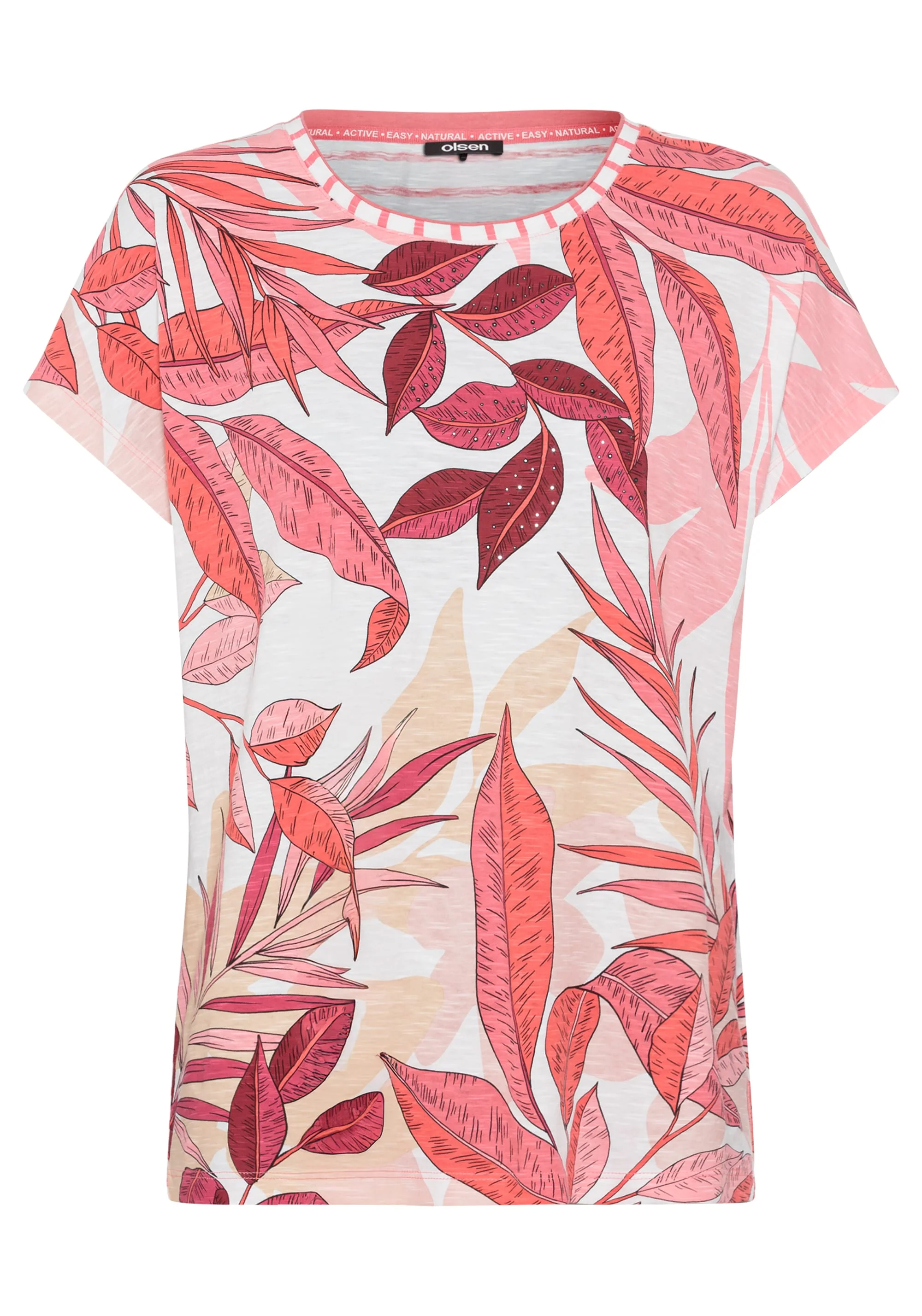 Leaf Print T-Shirt - Image 4