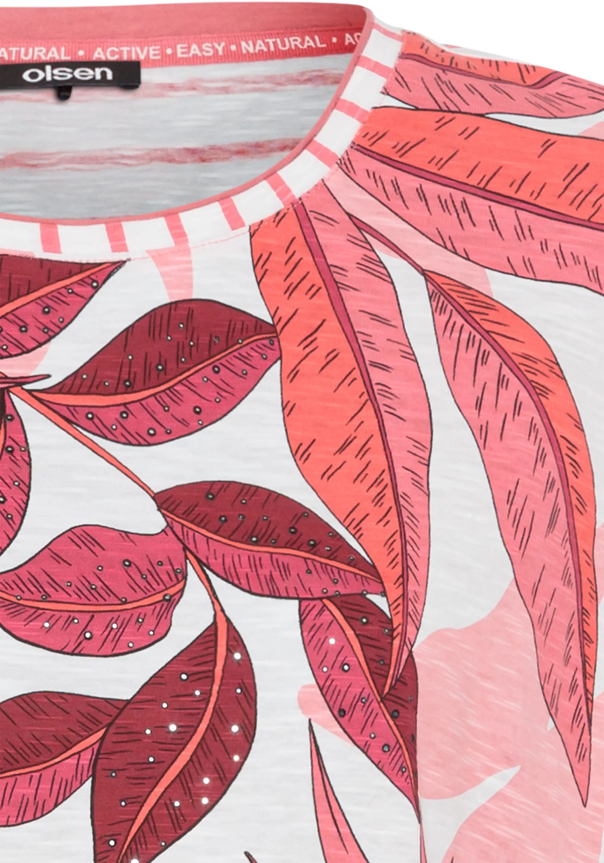 Leaf Print T-Shirt - Image 6