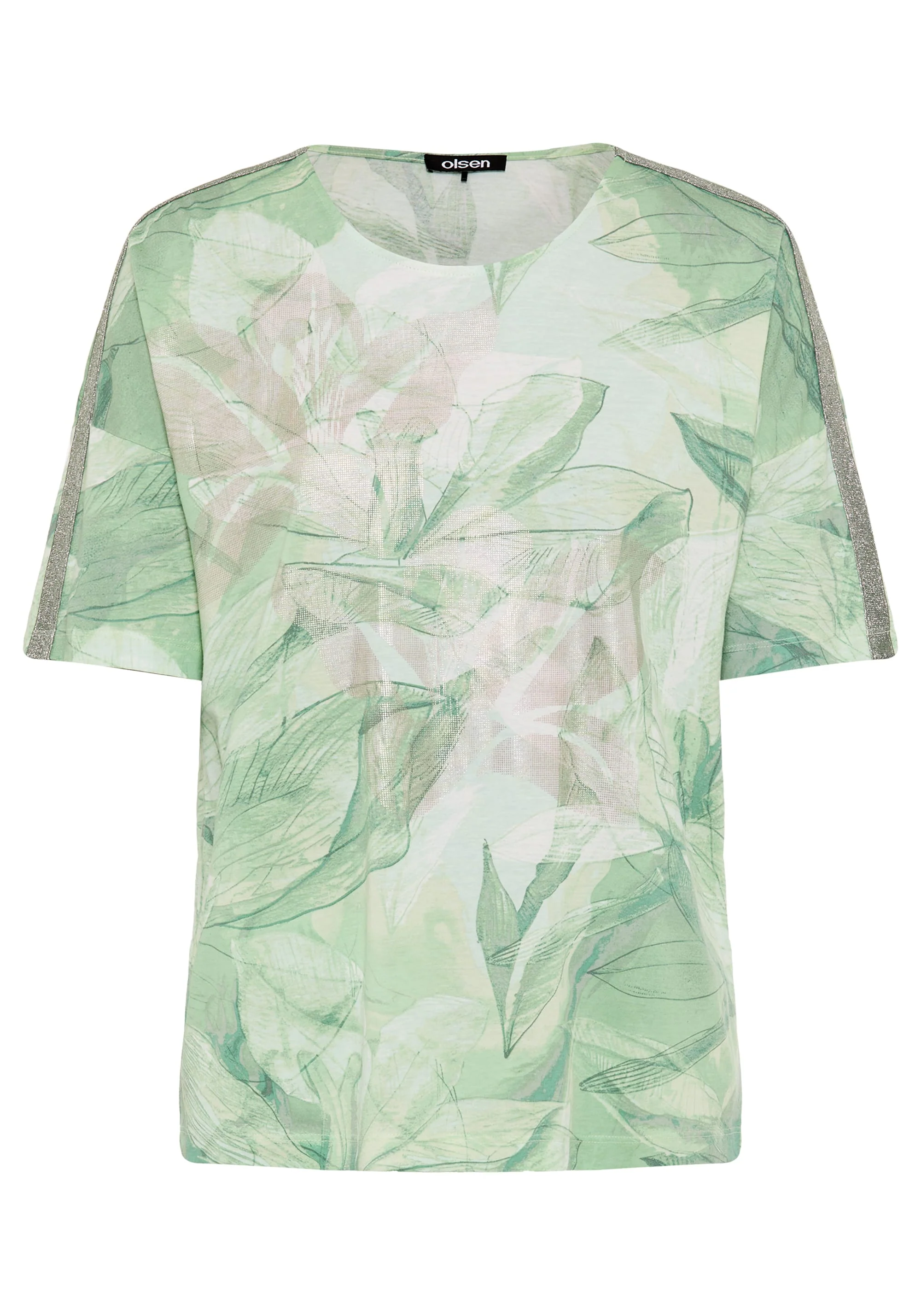 Leaf Print T-Shirt - Image 4