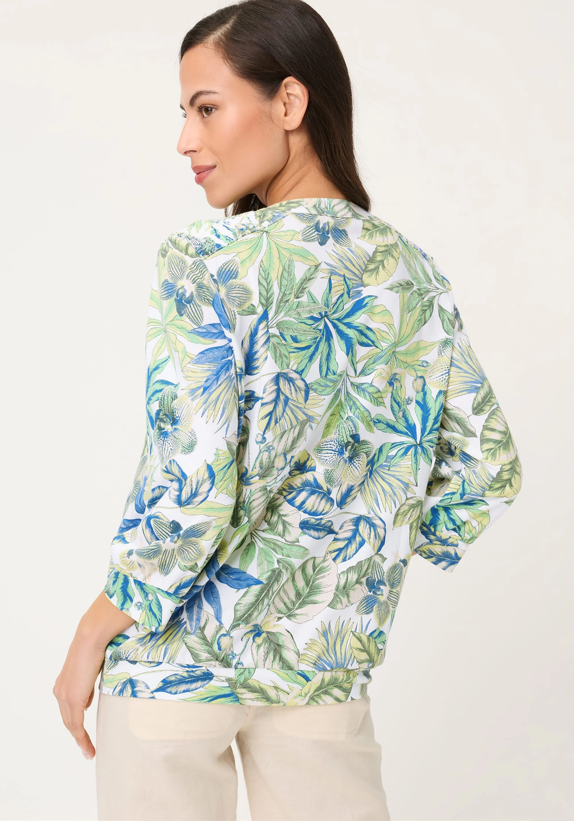 Leaf Print Tunic T-Shirt - Image 2