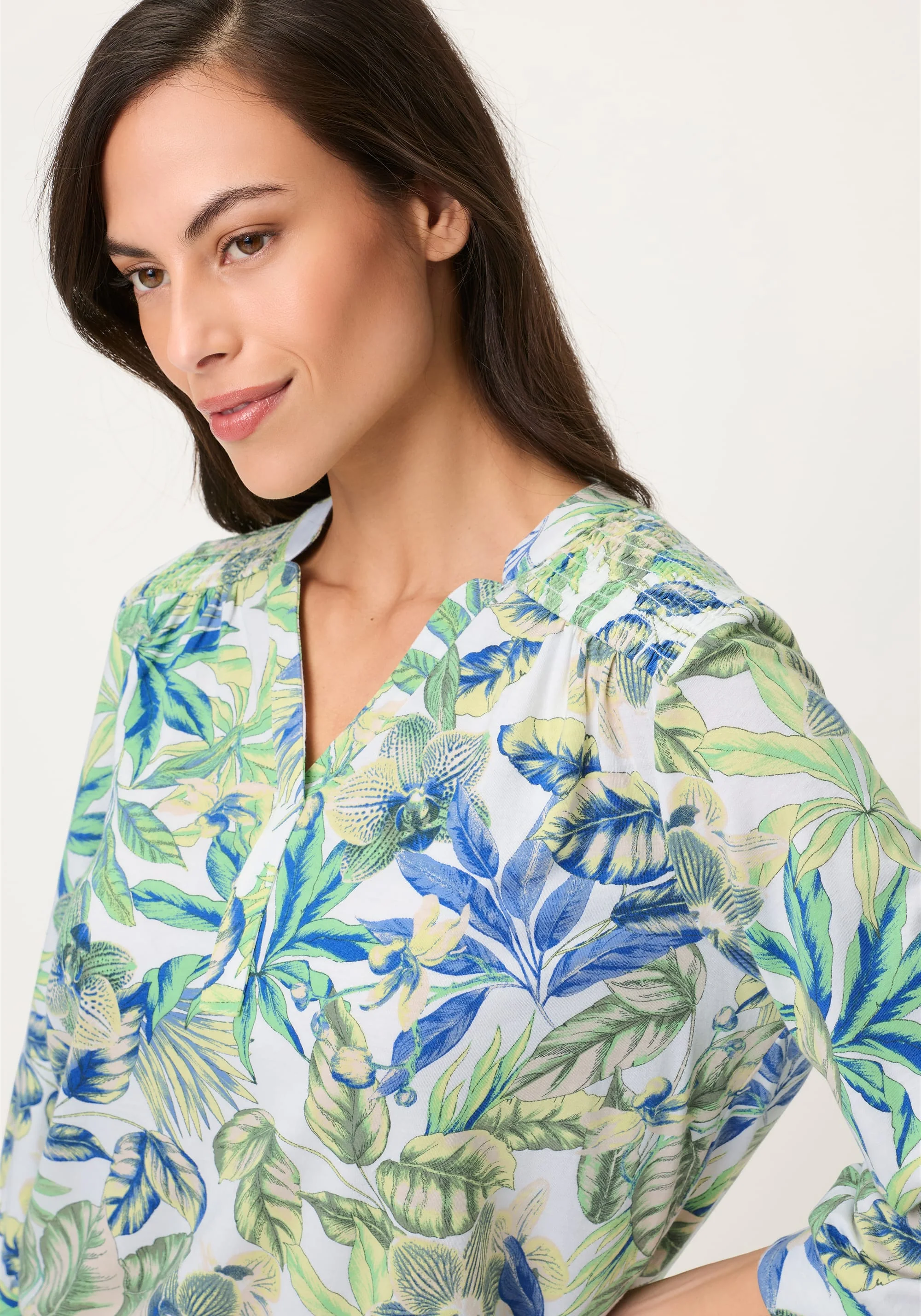 Leaf Print Tunic T-Shirt - Image 4