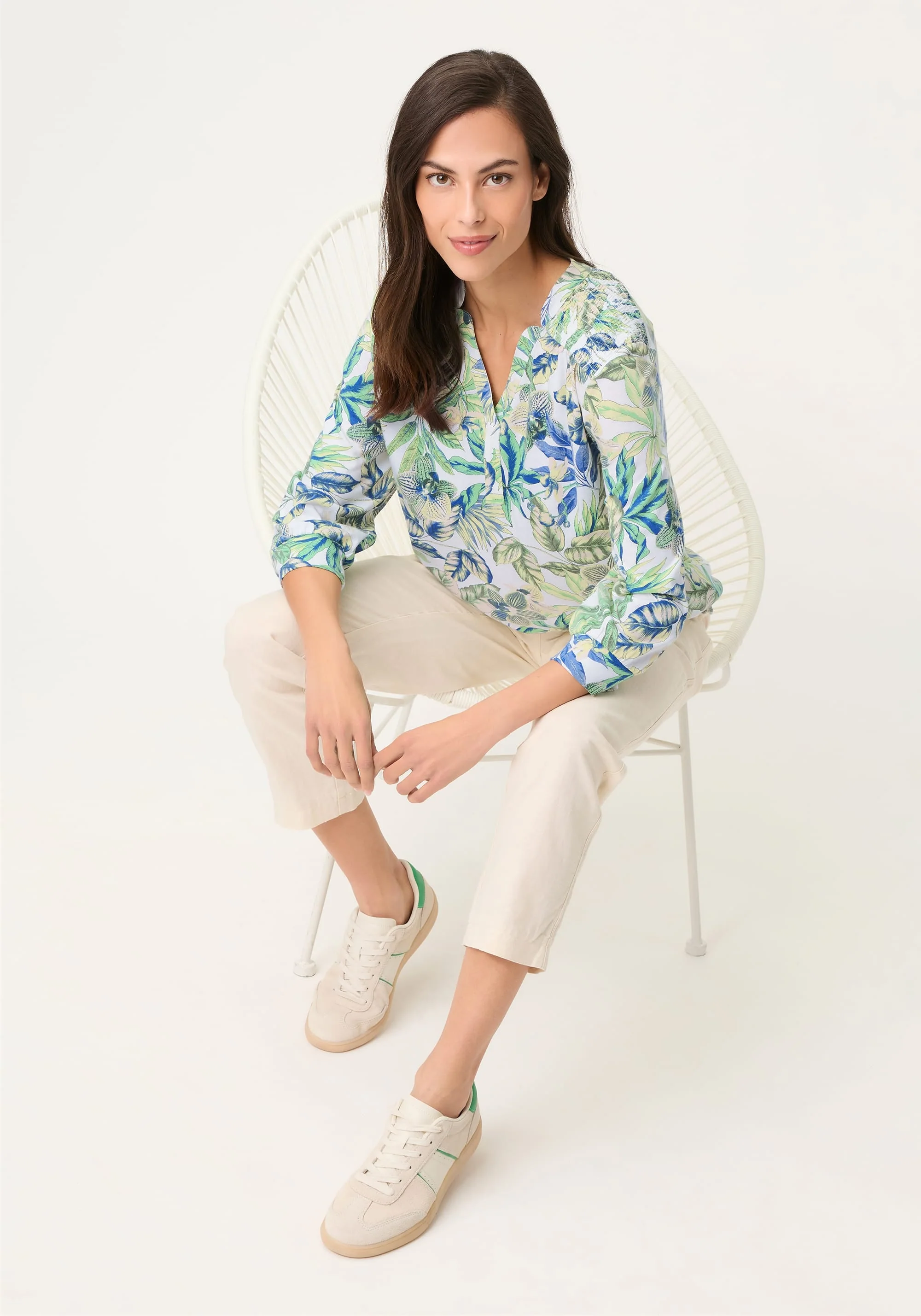 Leaf Print Tunic T-Shirt - Image 5