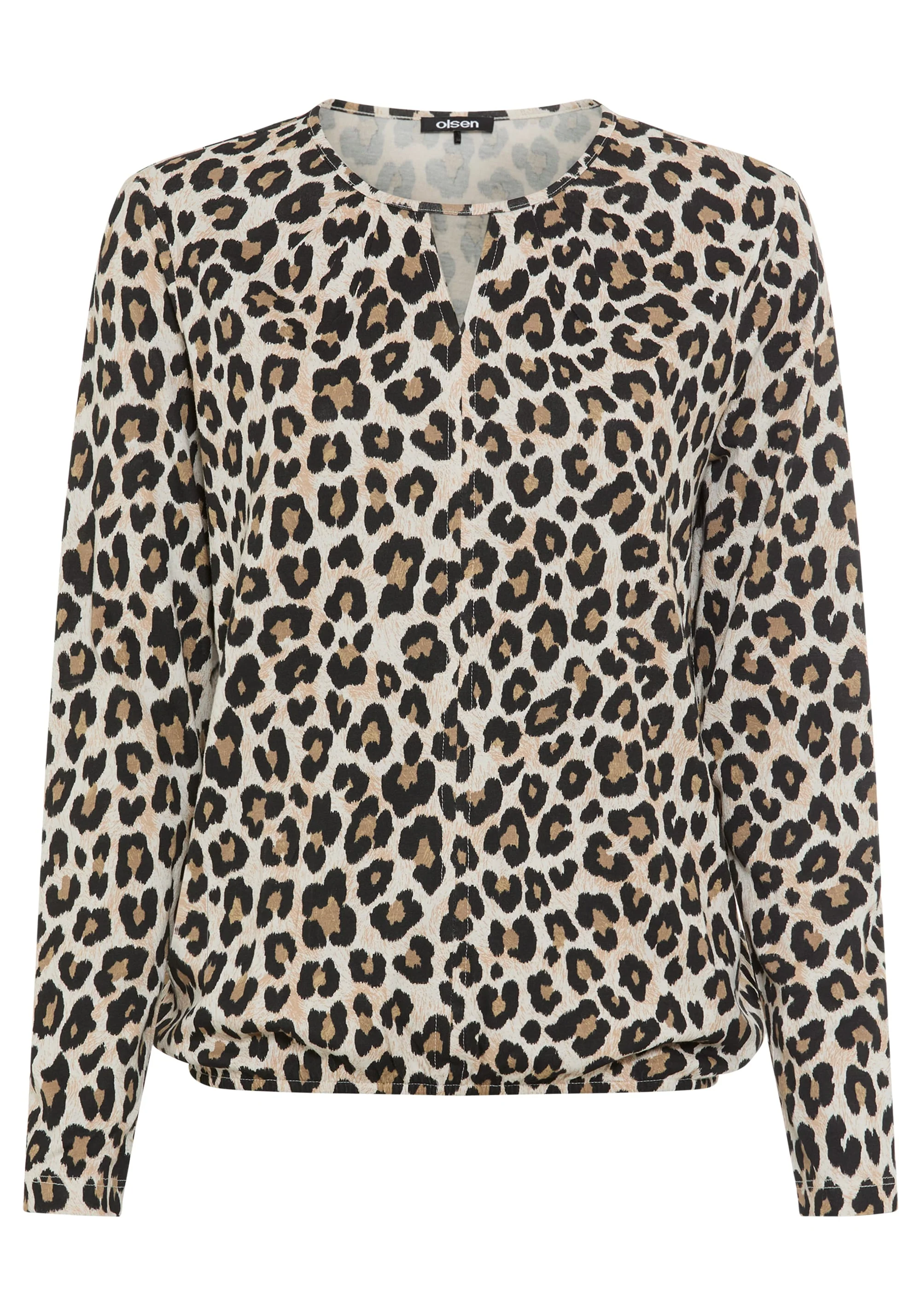 Leopard Keyhole Neck T-Shirt - Image 5