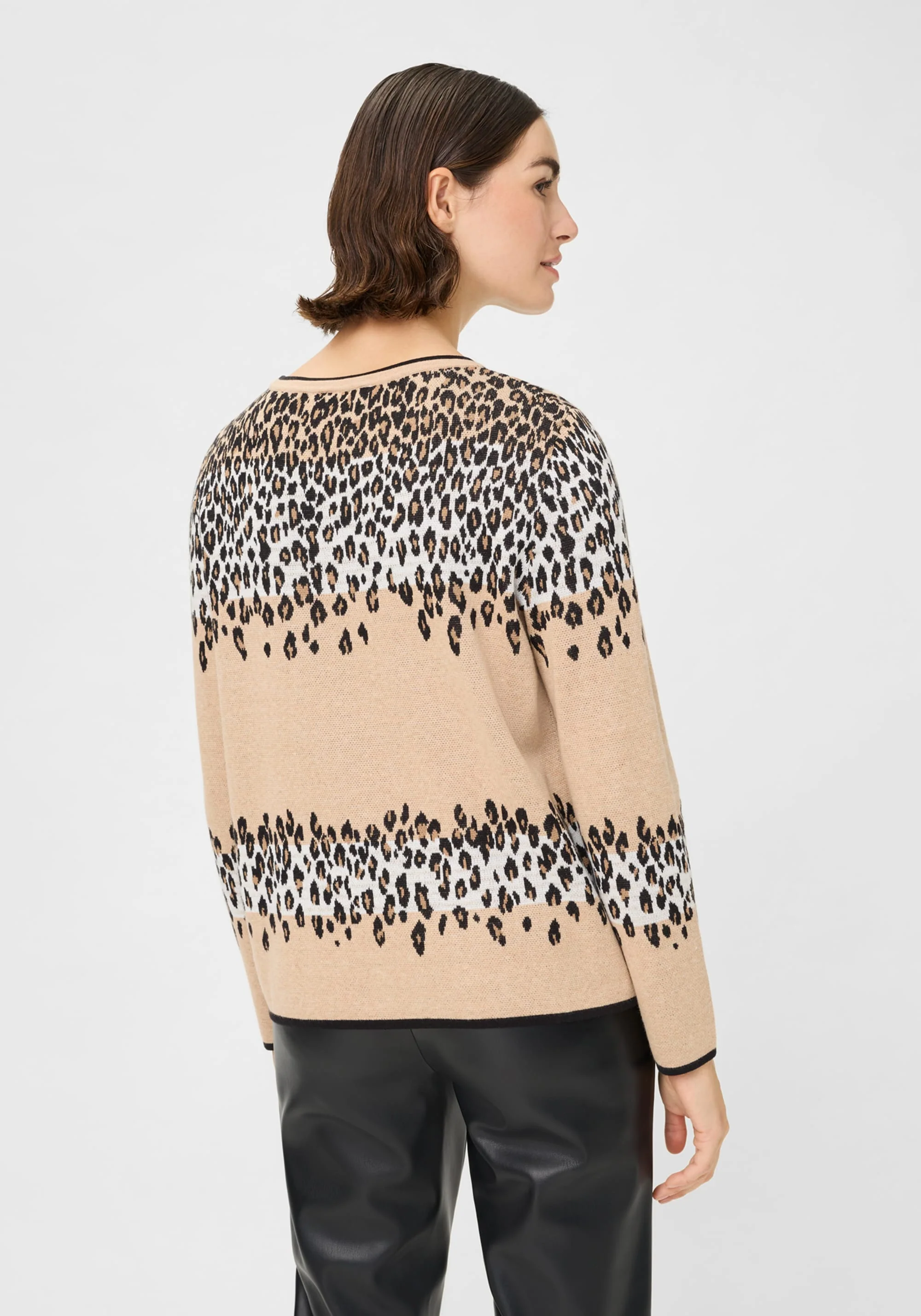 Leopard Panneaux Sweater - Image 2