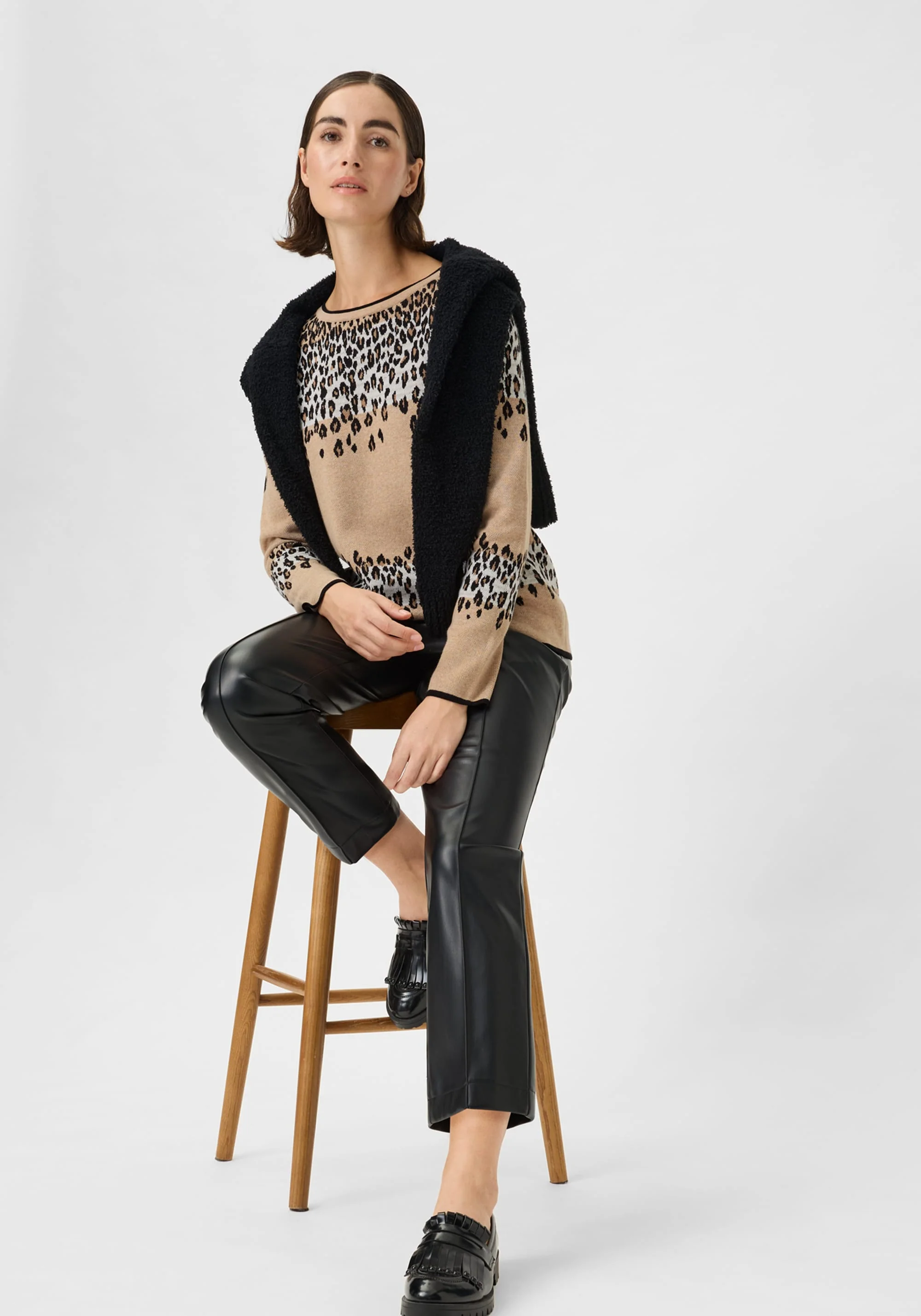 Leopard Panneaux Sweater - Image 5