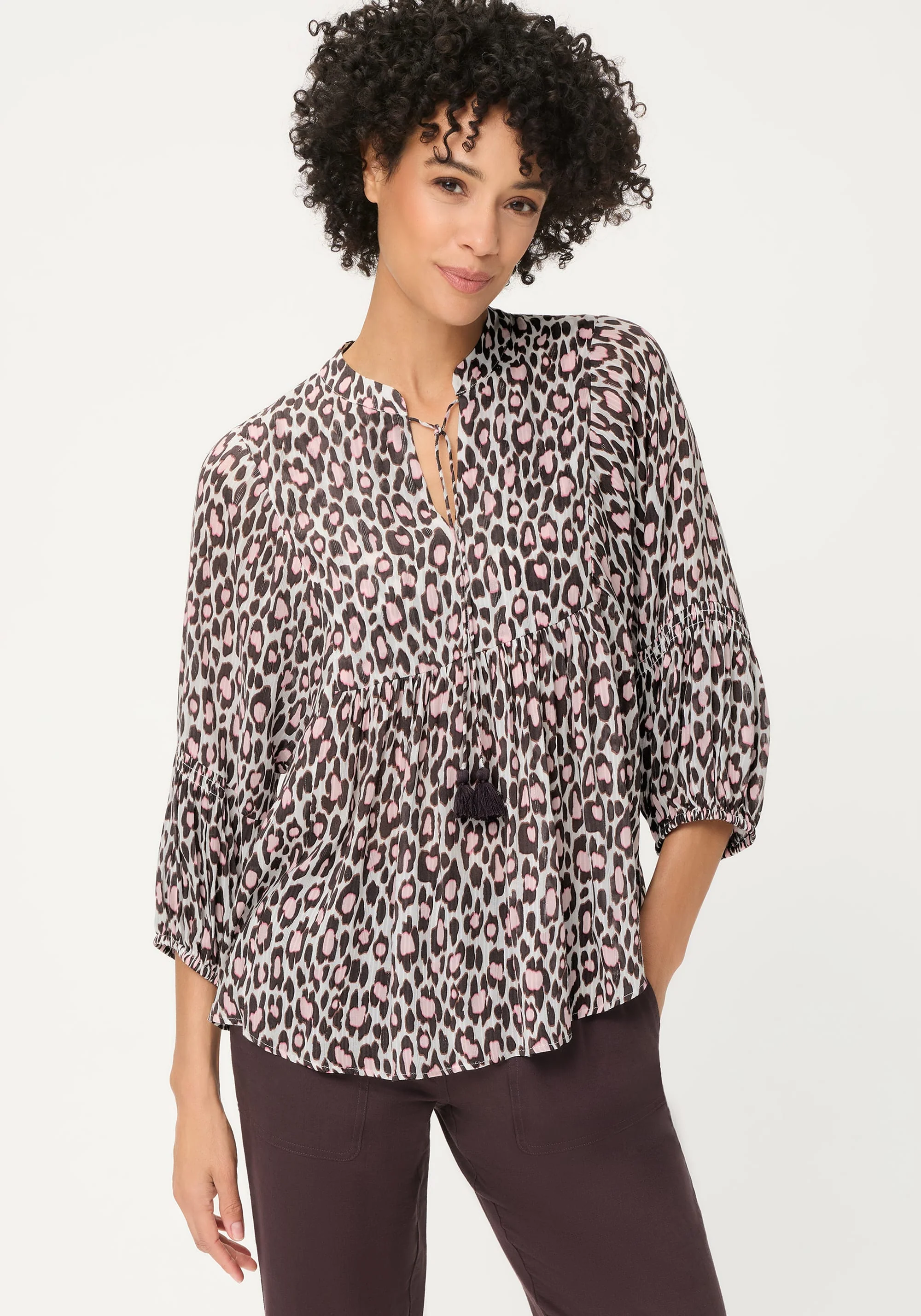 Leopard Tunic Blouse - Image 2