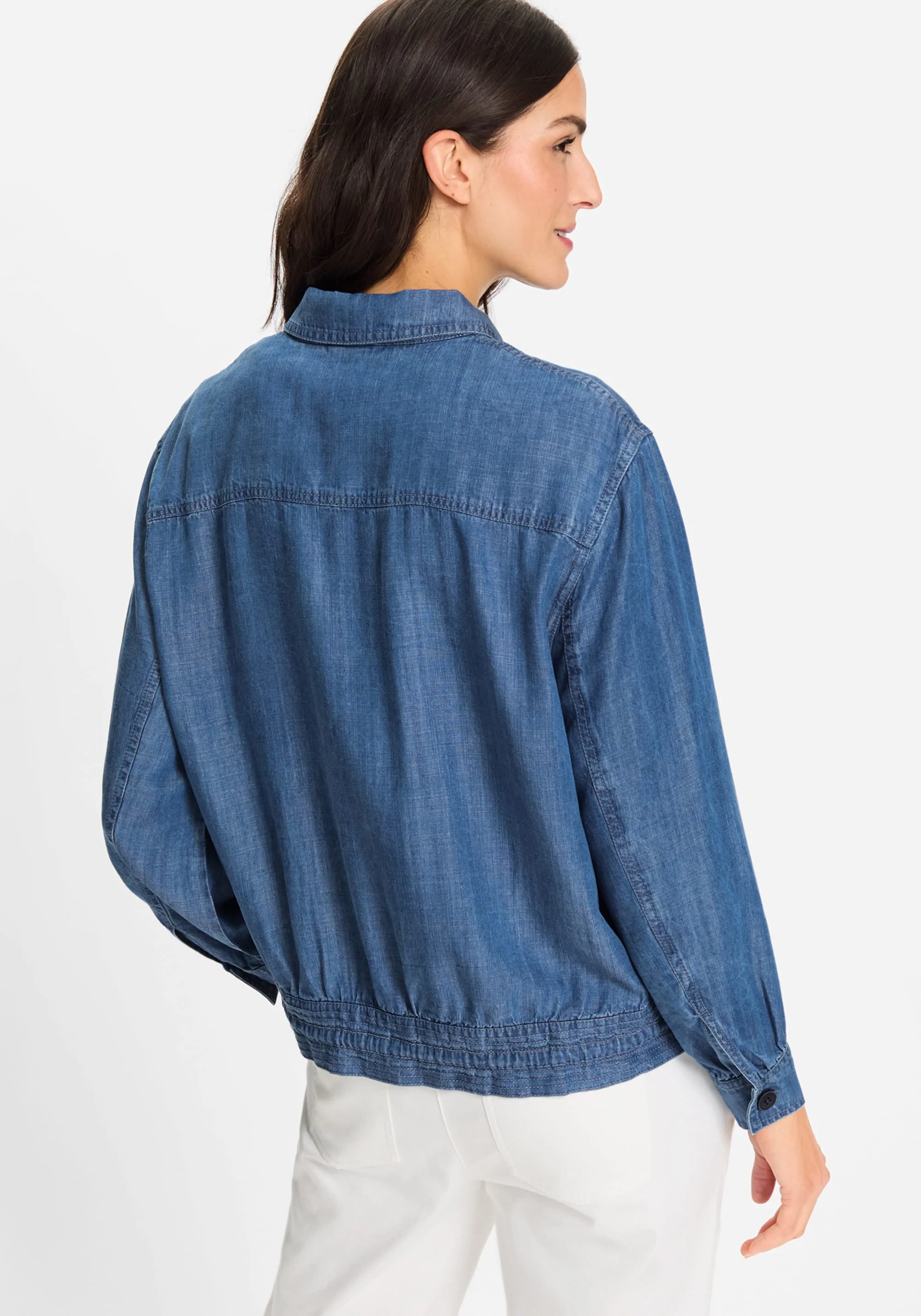Lightweight Denim Look Jacket - Image 3
