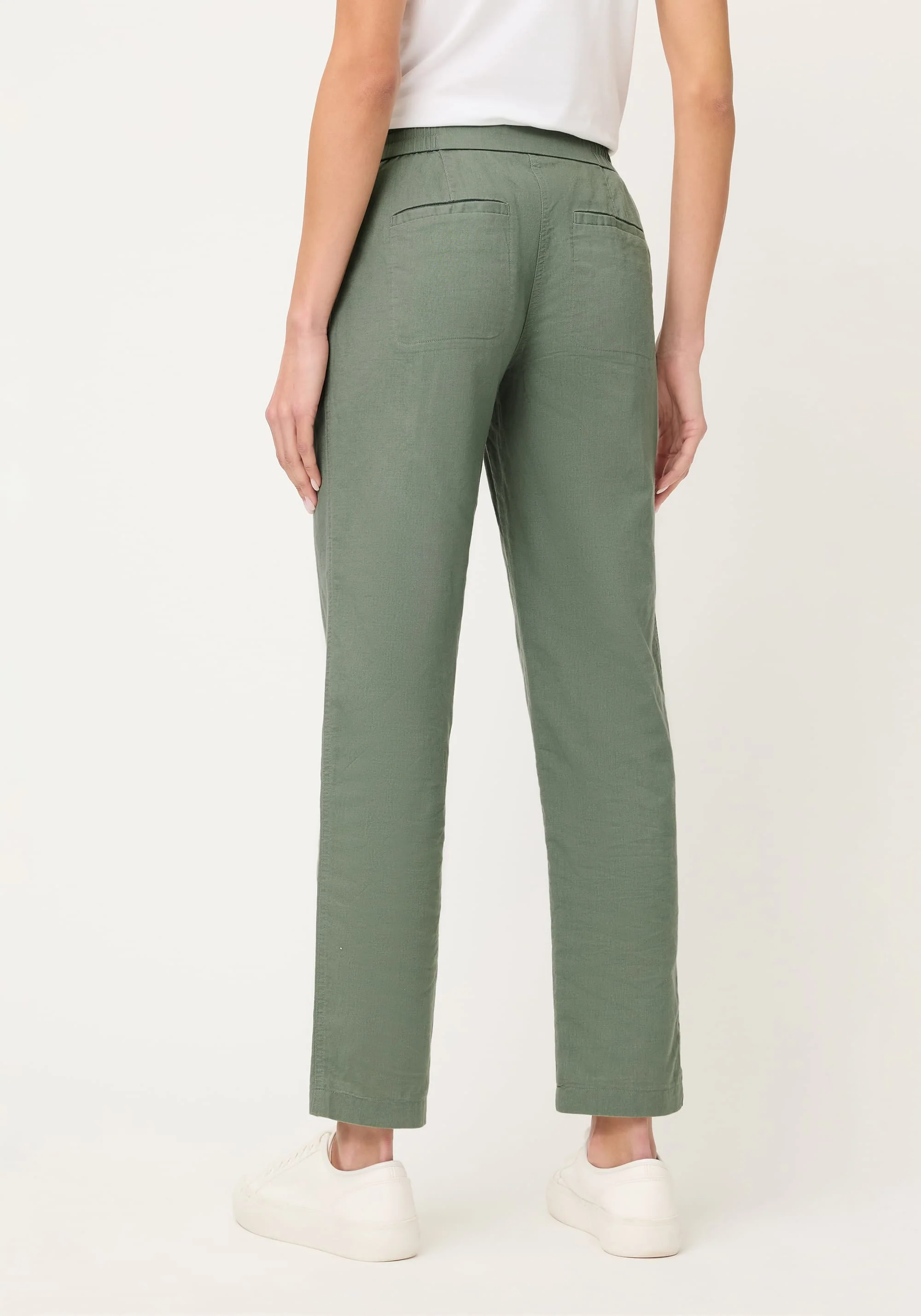 Linen Blend Cropped Pant - Image 9