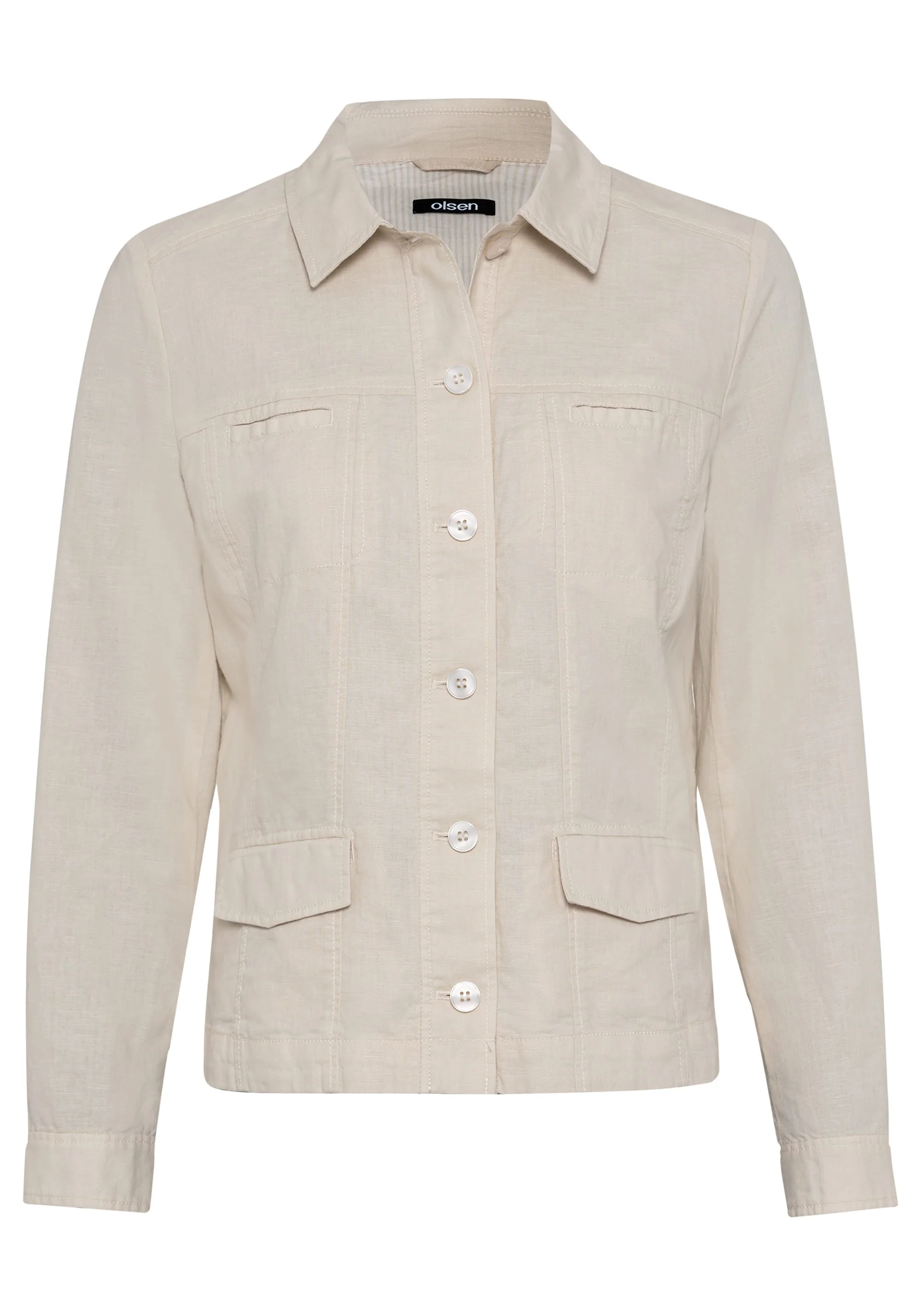 Linen Blend  Jacket - Image 4