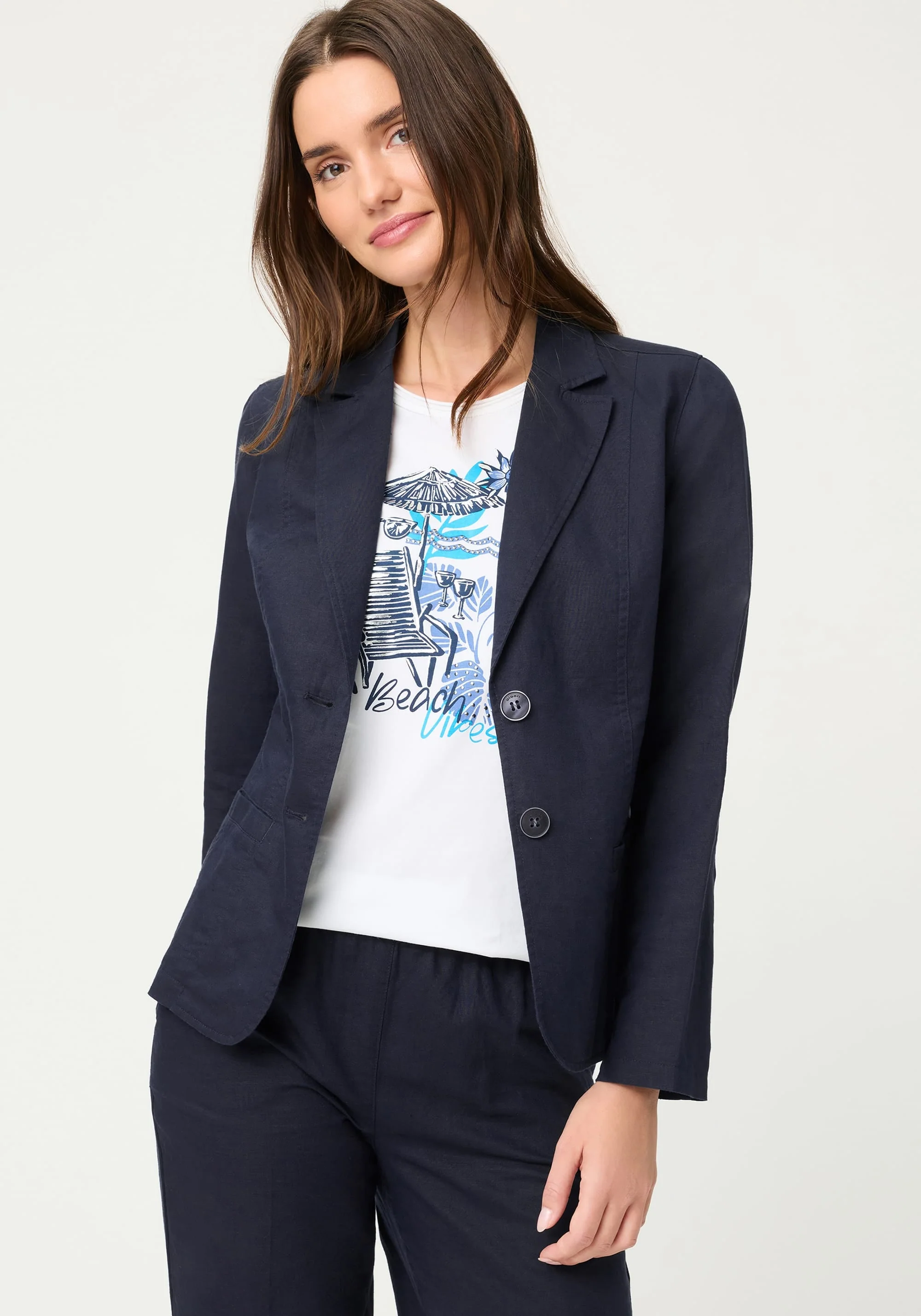 Linen-Cotton Blazer - Image 2