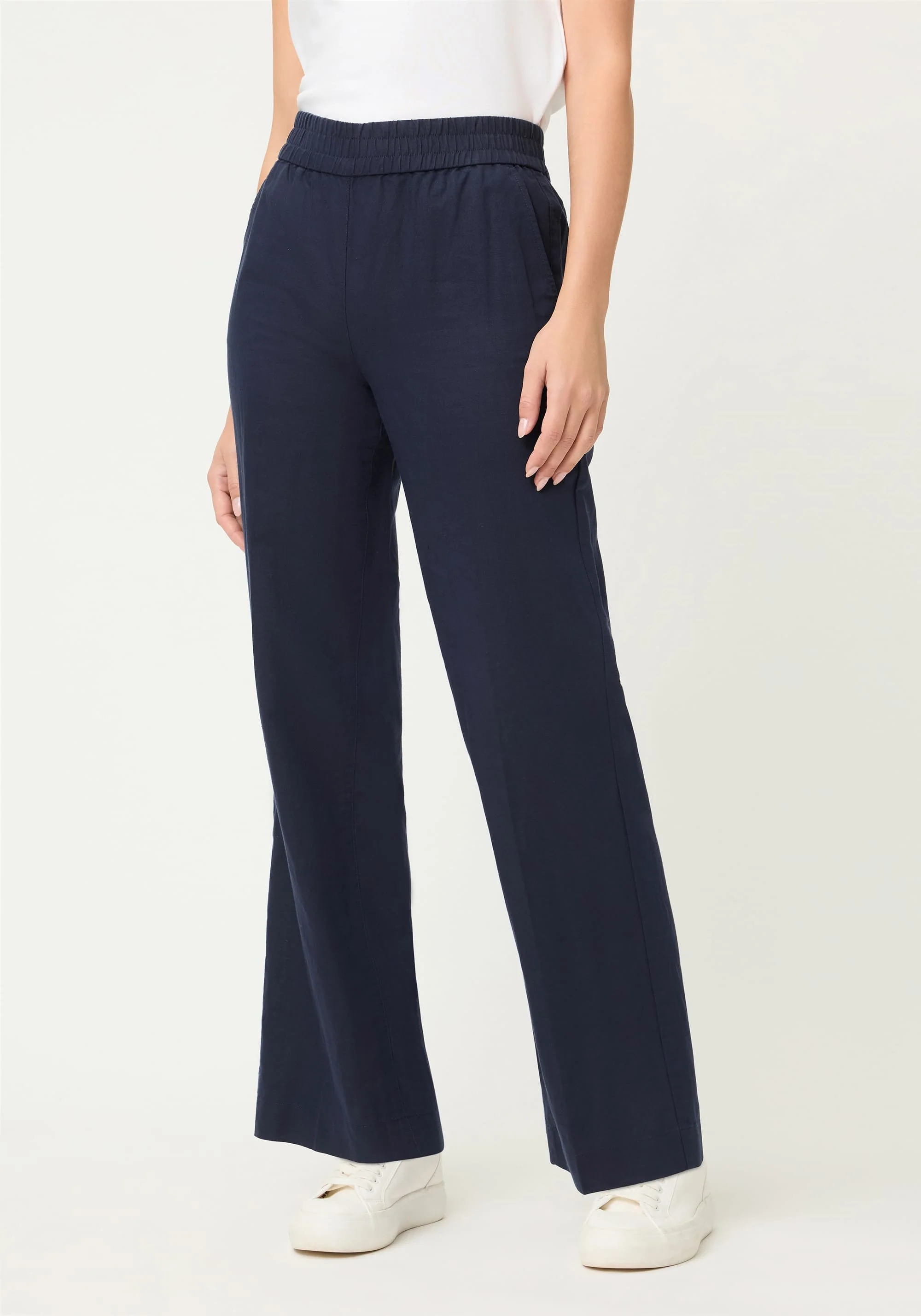 Linen-Cotton Pull-On Pant - Image 2