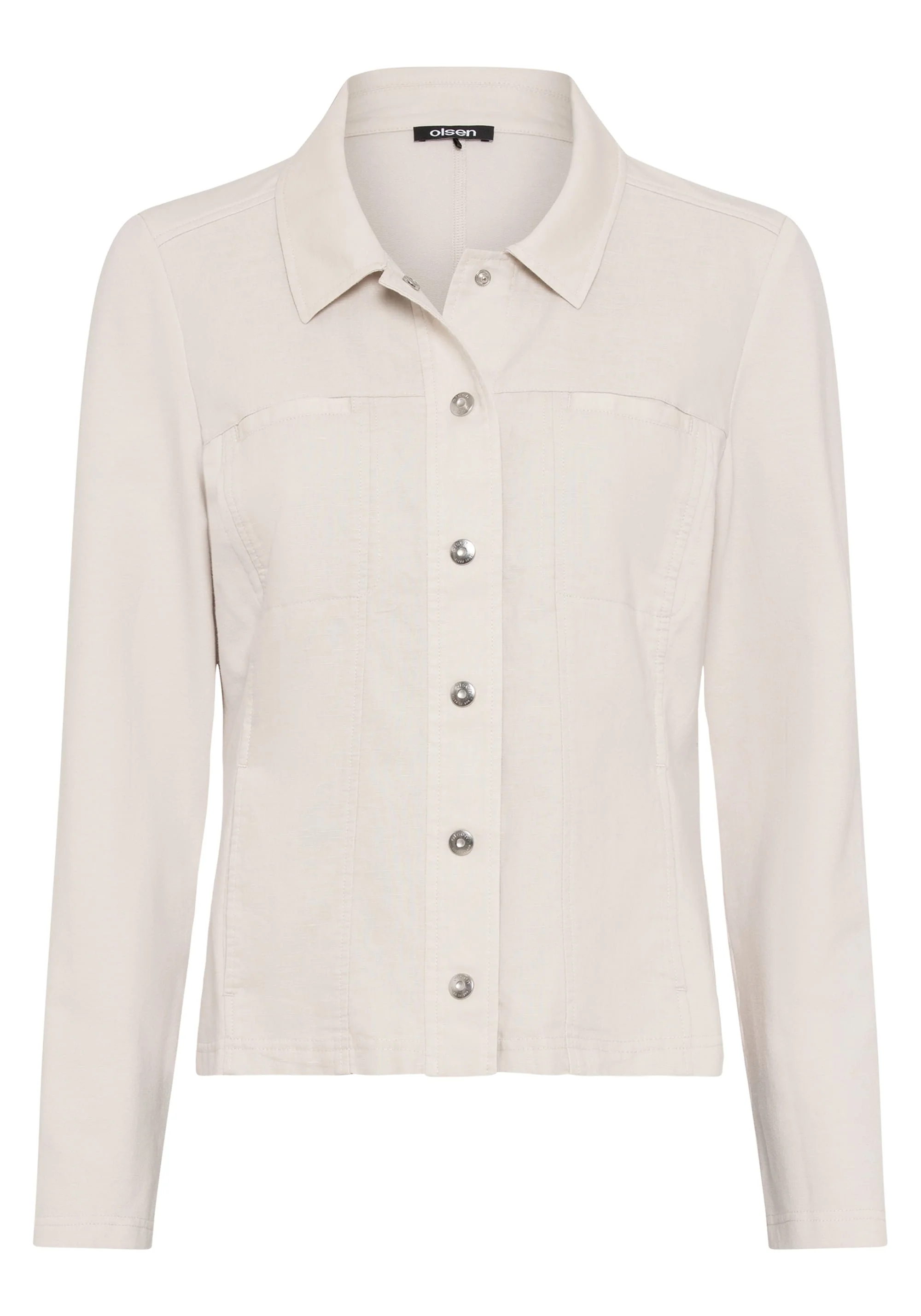 Linen Mixed Media Jacket - Image 3