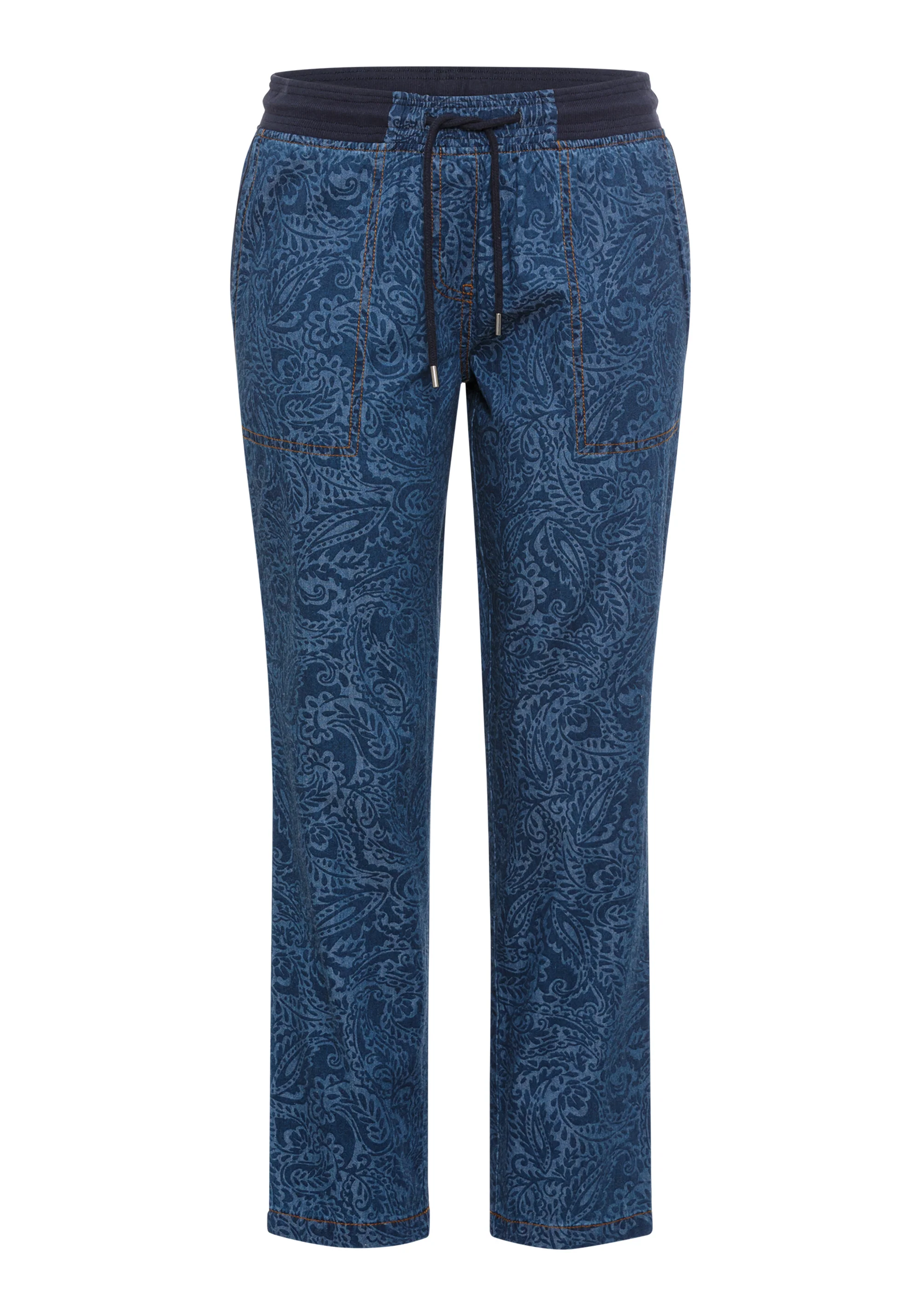 Lisa Fit Paisley Denim Pant - Image 6