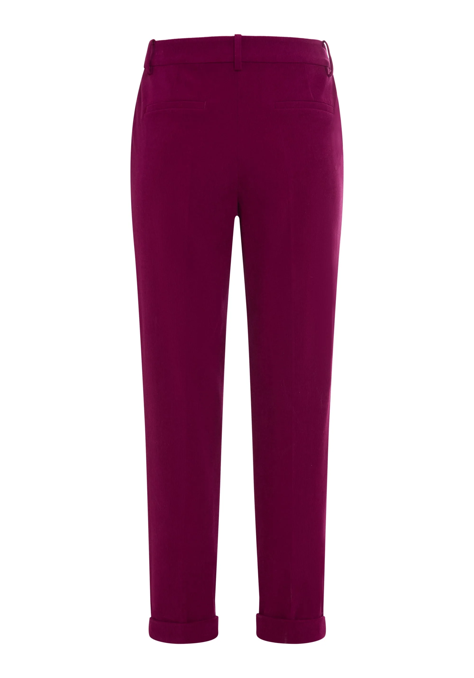 Lisa Fit Straight Leg Cropped Cord Trouser - Image 6