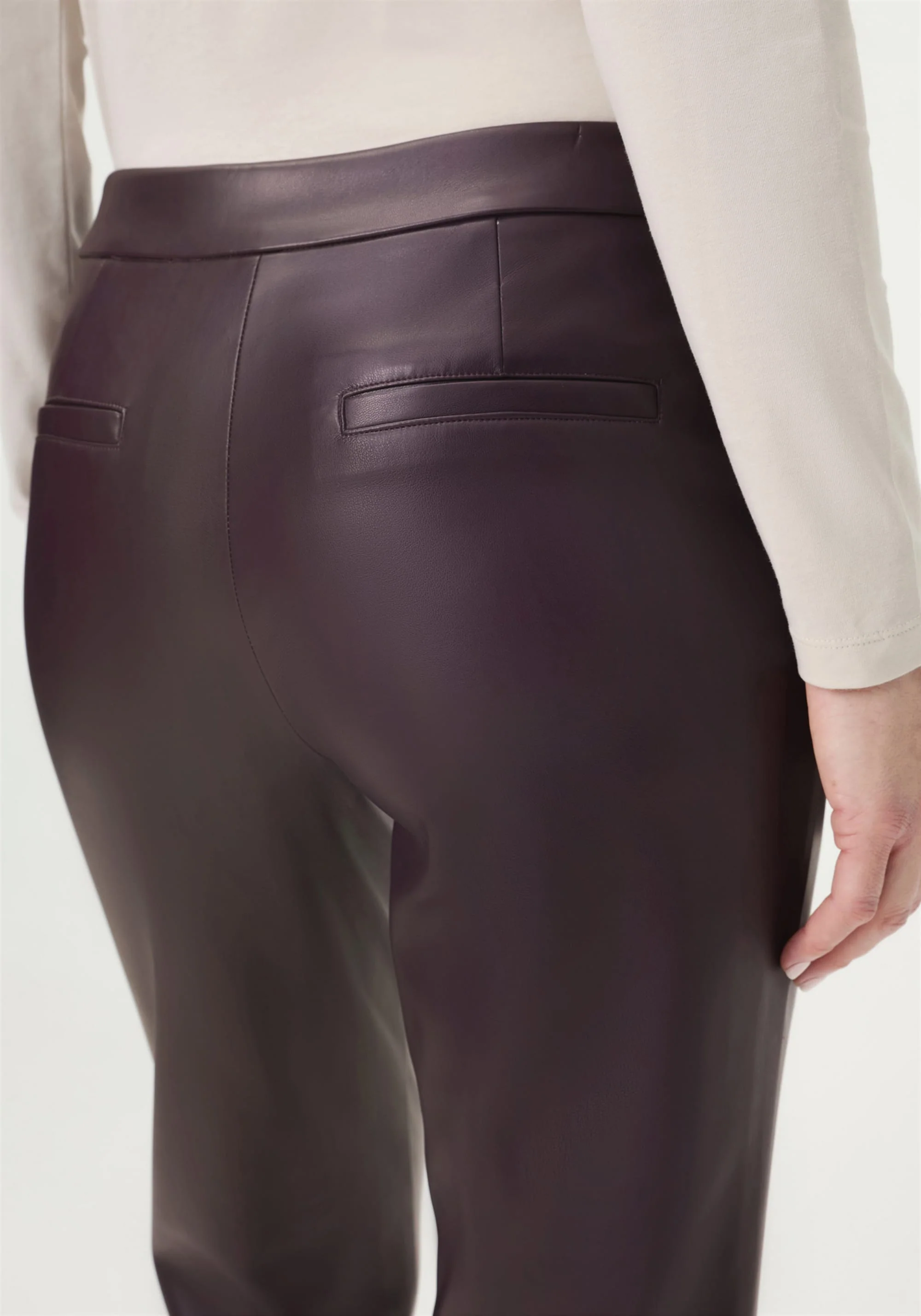 Lisa Fit Straight Leg Faux Leather Pant - Image 5