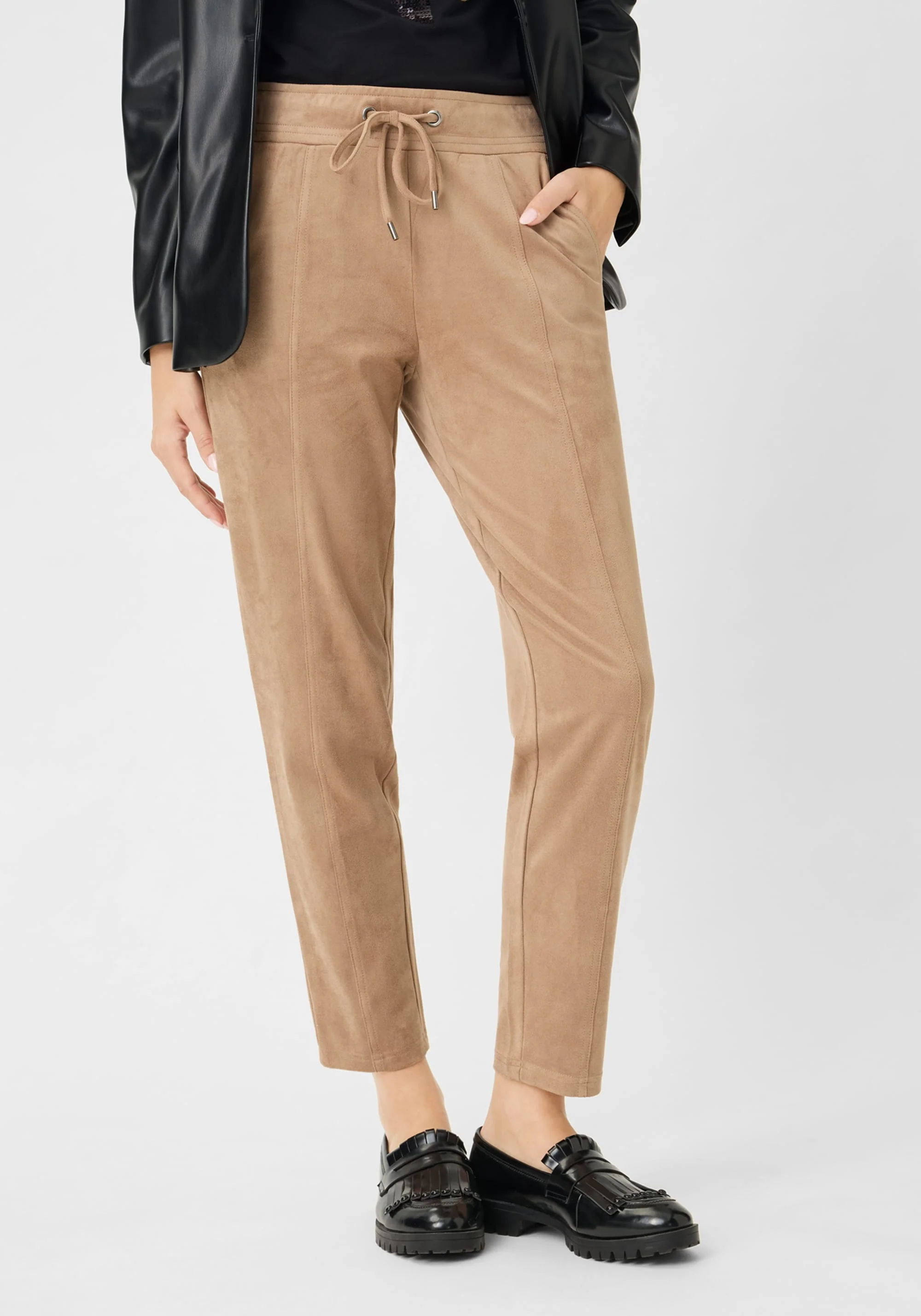 Lisa Fit Straight Leg Faux Suede Pant - Image 2