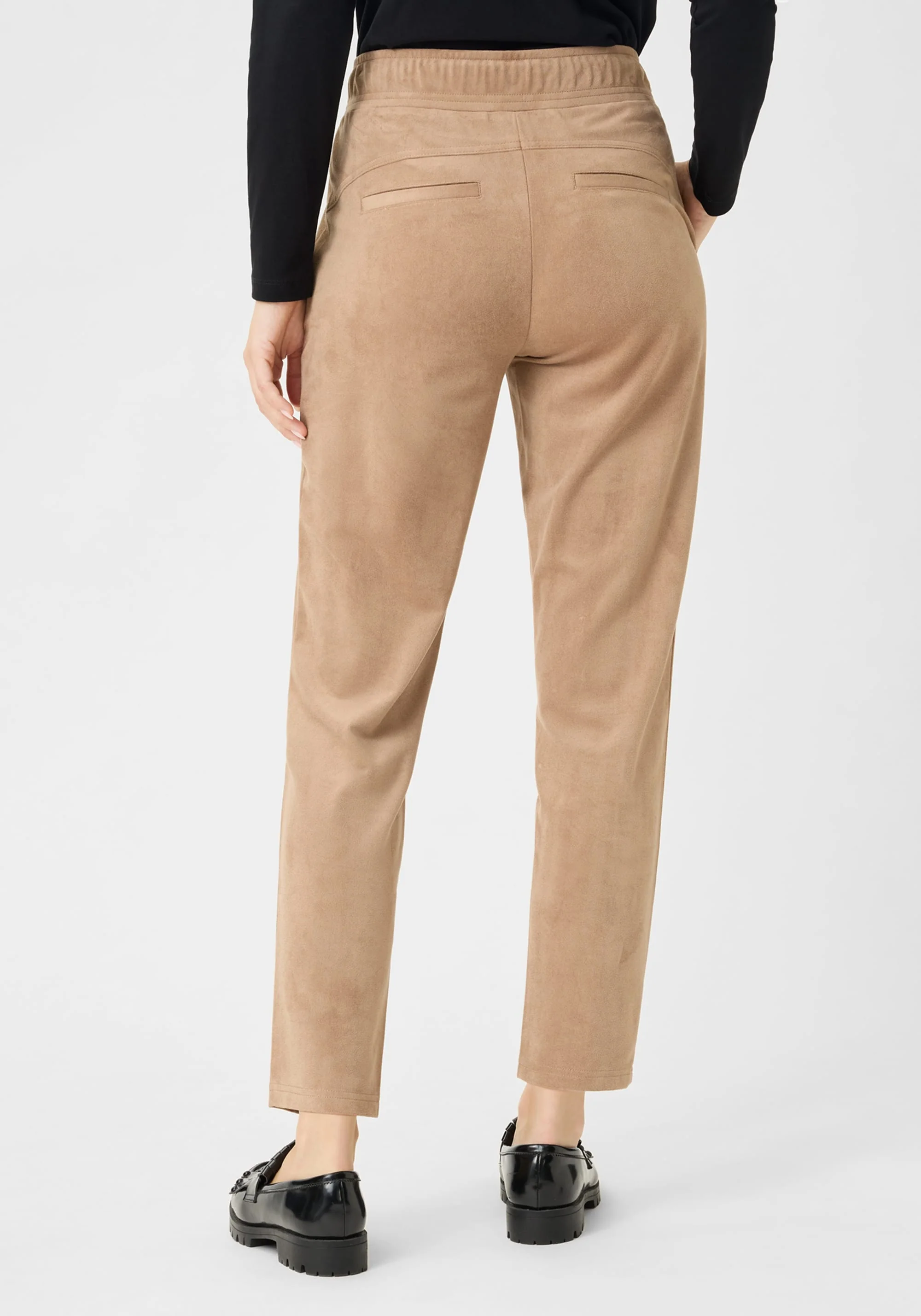 Lisa Fit Straight Leg Faux Suede Pant - Image 3