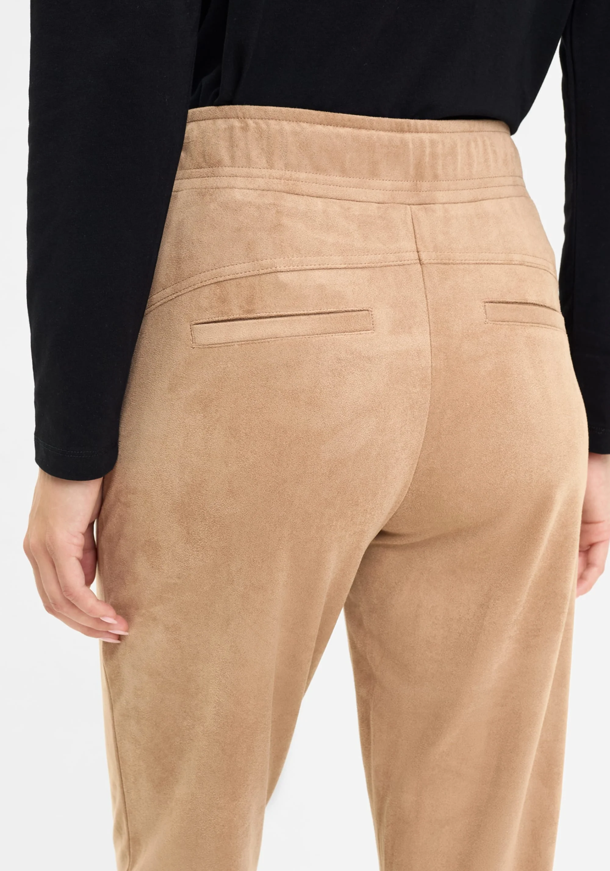 Lisa Fit Straight Leg Faux Suede Pant - Image 5