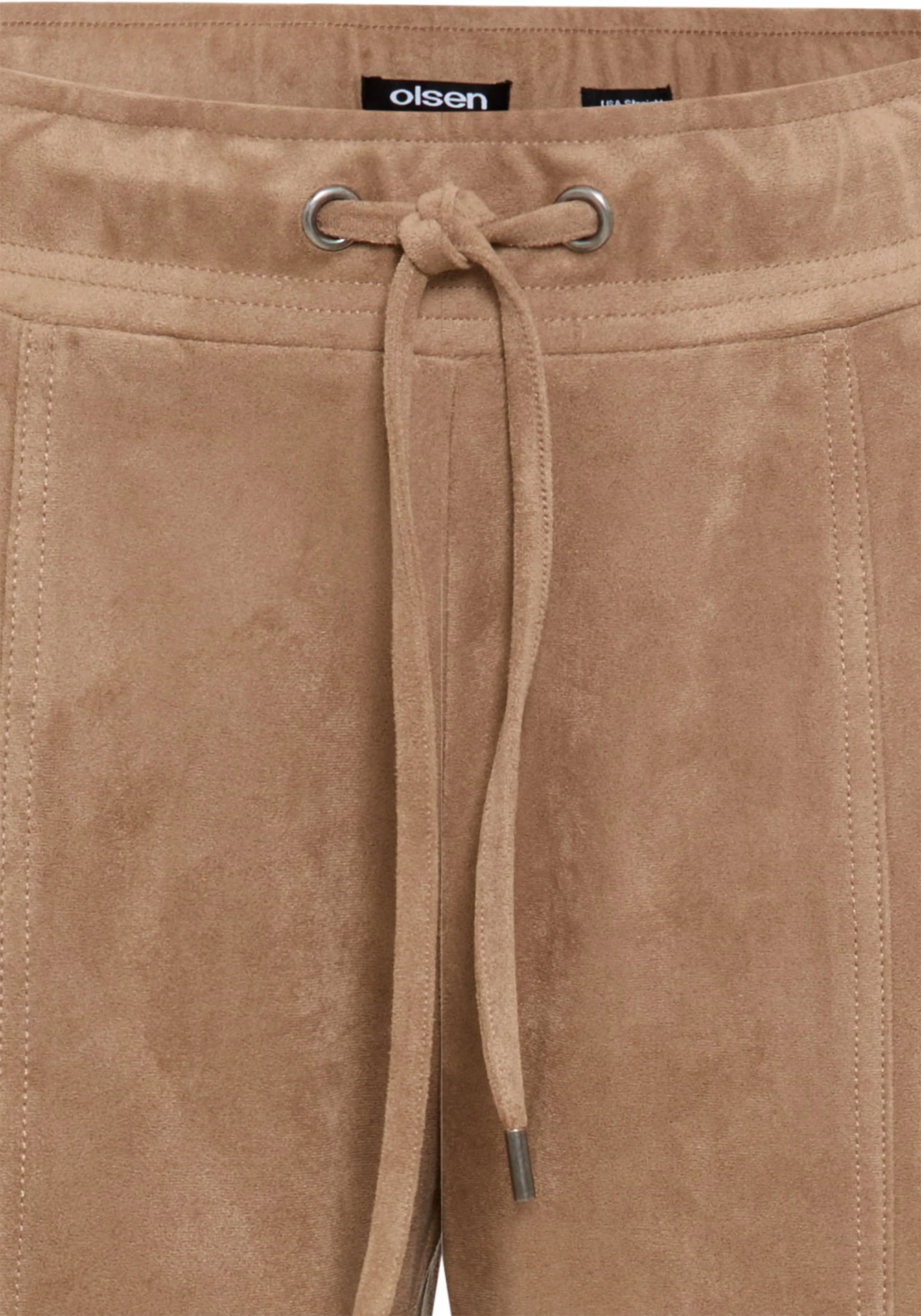 Lisa Fit Straight Leg Faux Suede Pant - Image 8