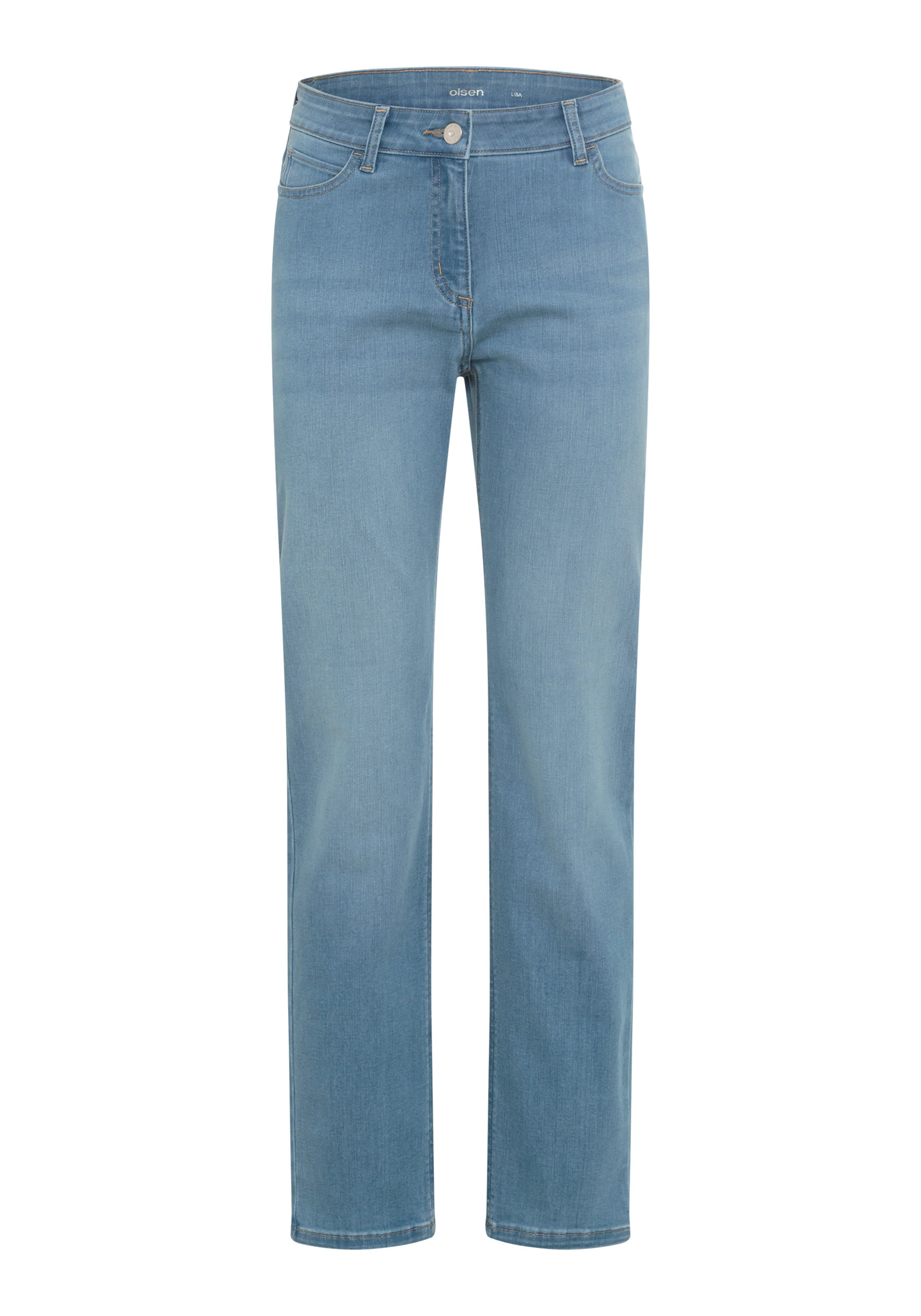 Lisa Fit Straight Light Wash Jeans - Image 4