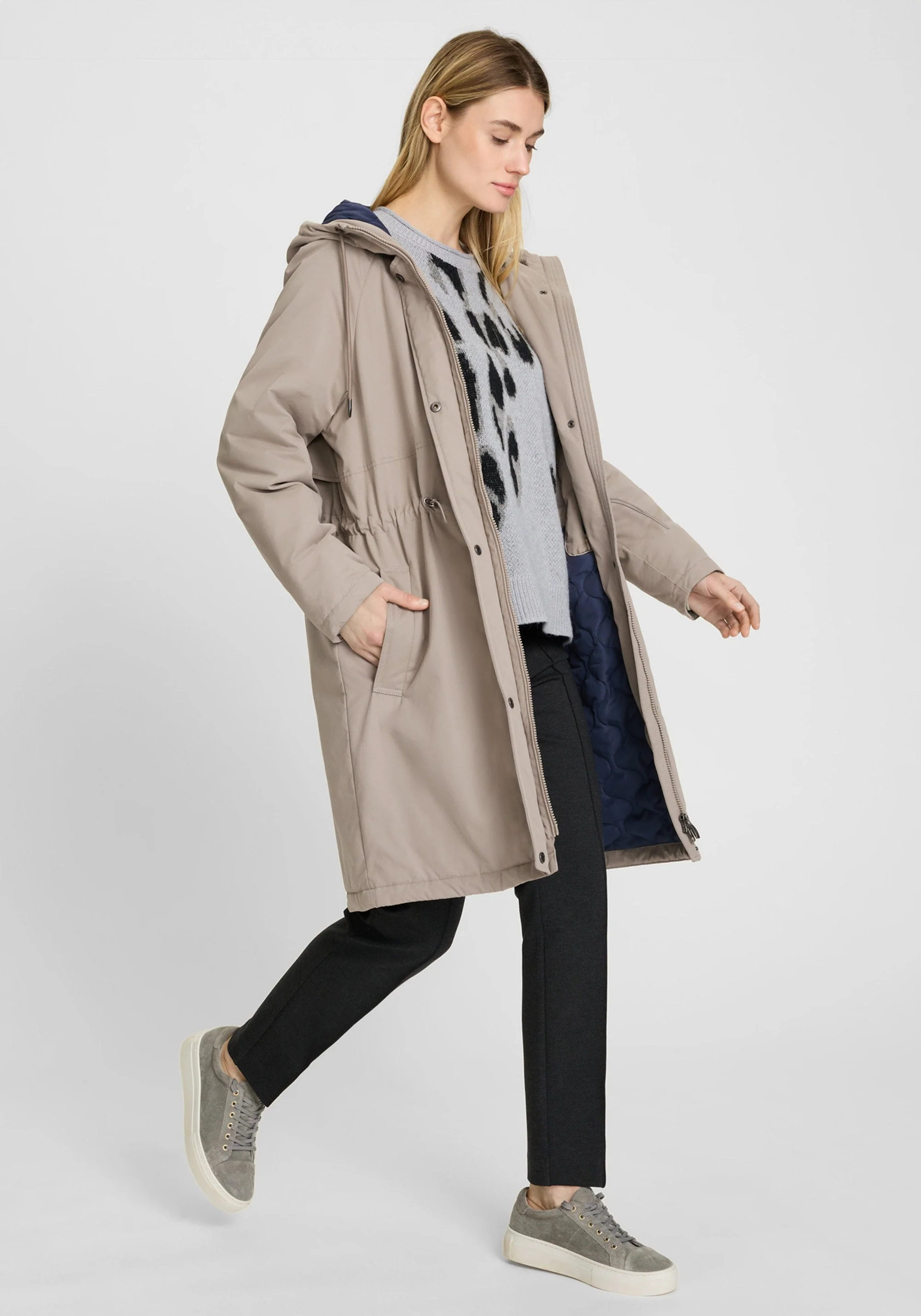 Longline Hooded Coat - Image 5