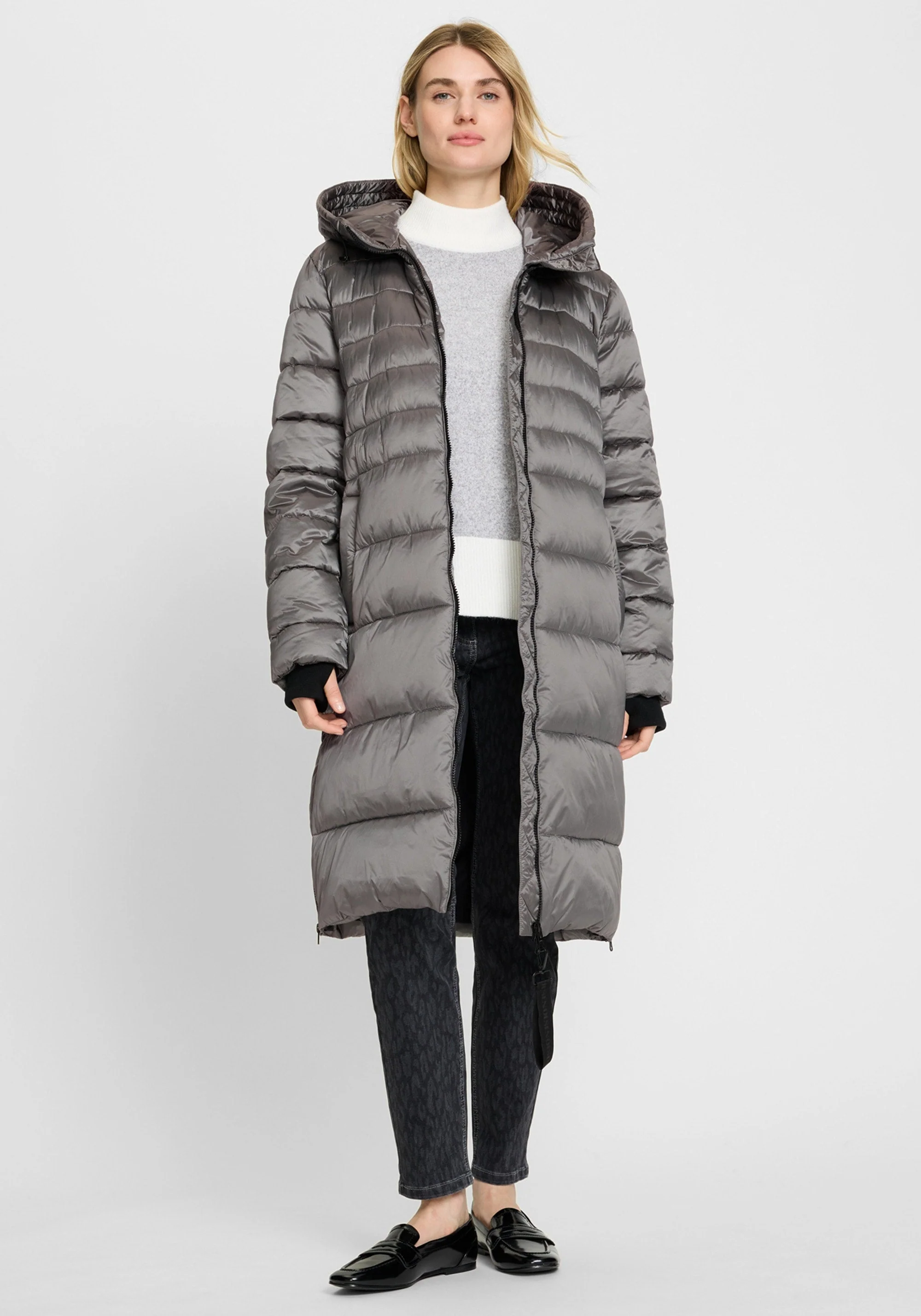 Longline Hooded Puffer Coat - Image 3