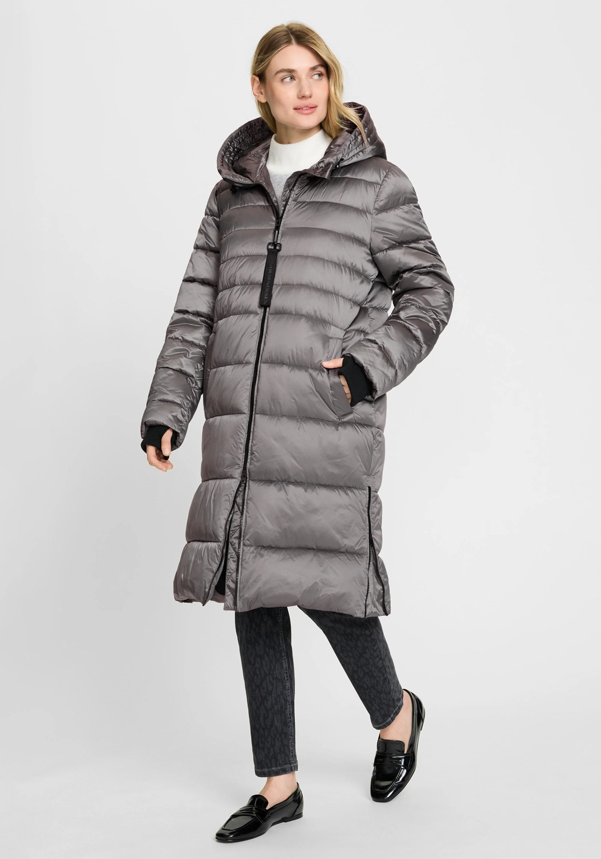 Longline Hooded Puffer Coat - Image 5
