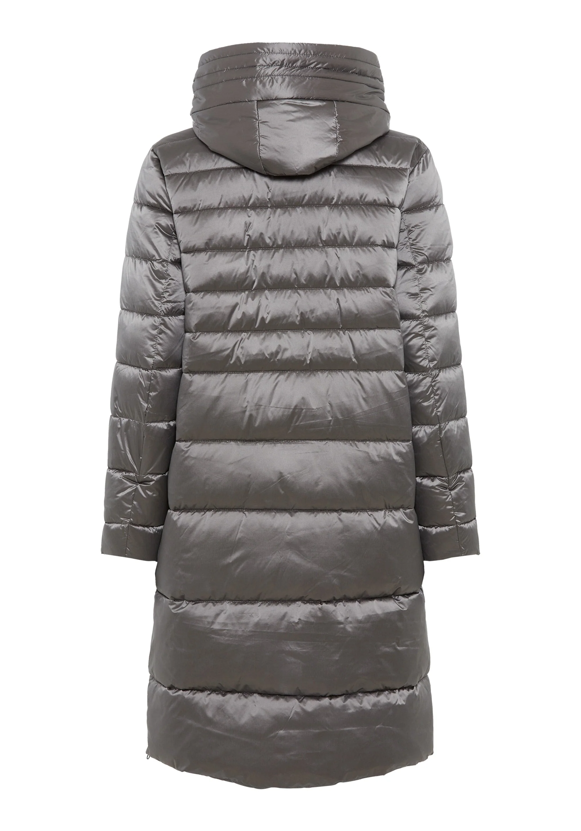 Longline Hooded Puffer Coat - Image 7