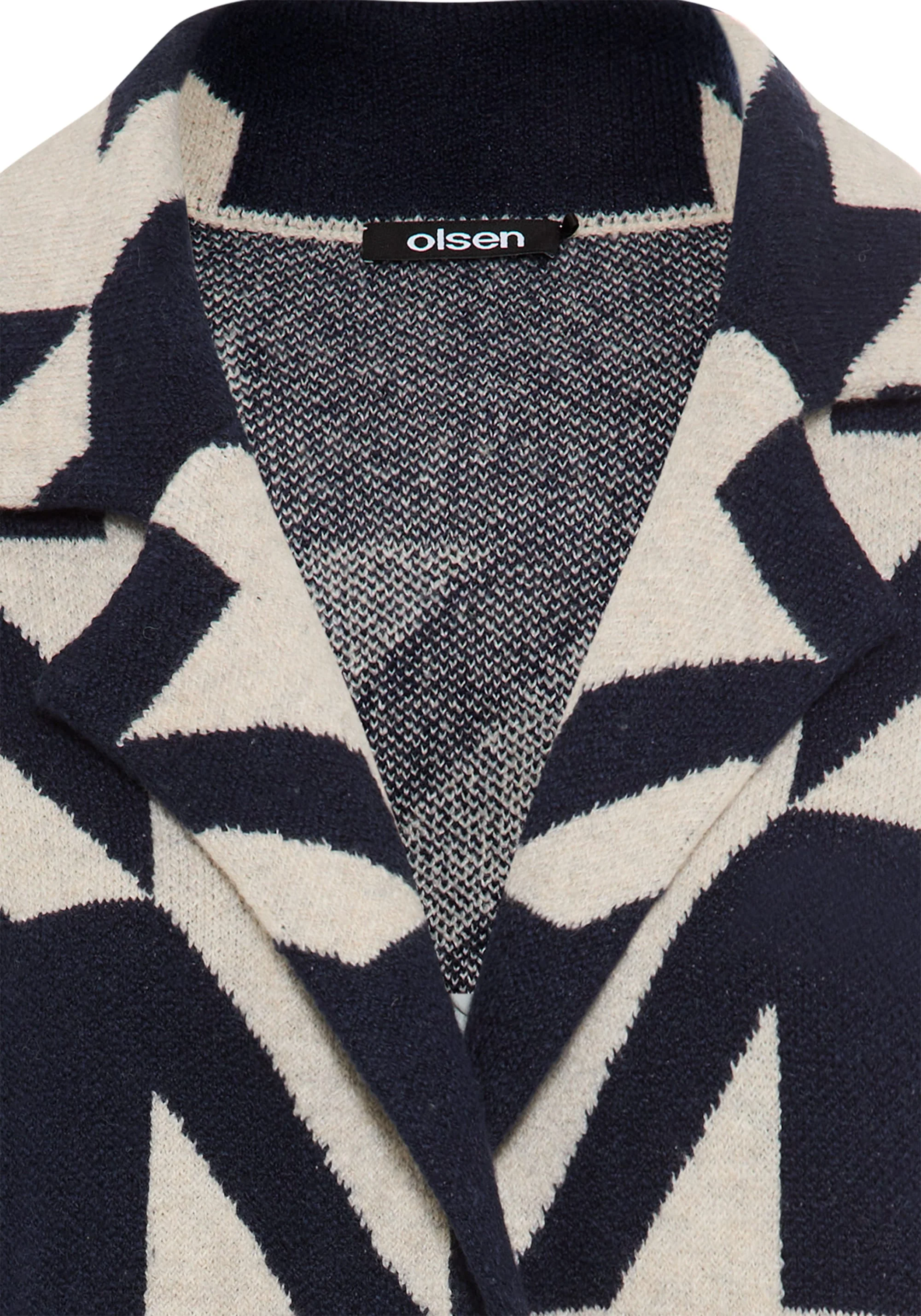 Longline Houndstooth Statement Cardigan - Image 7
