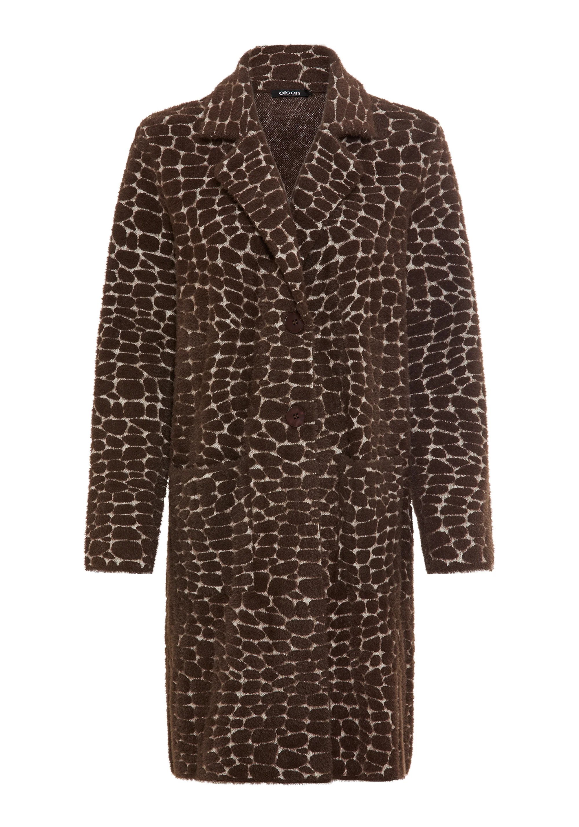 Longline Modern Animal Feather Coatigan - Image 6