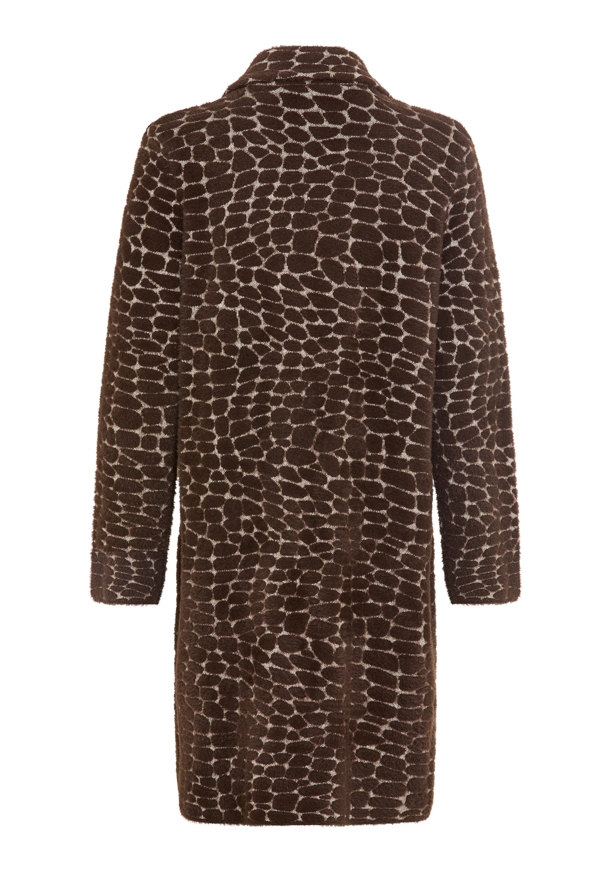 Longline Modern Animal Feather Coatigan - Image 7