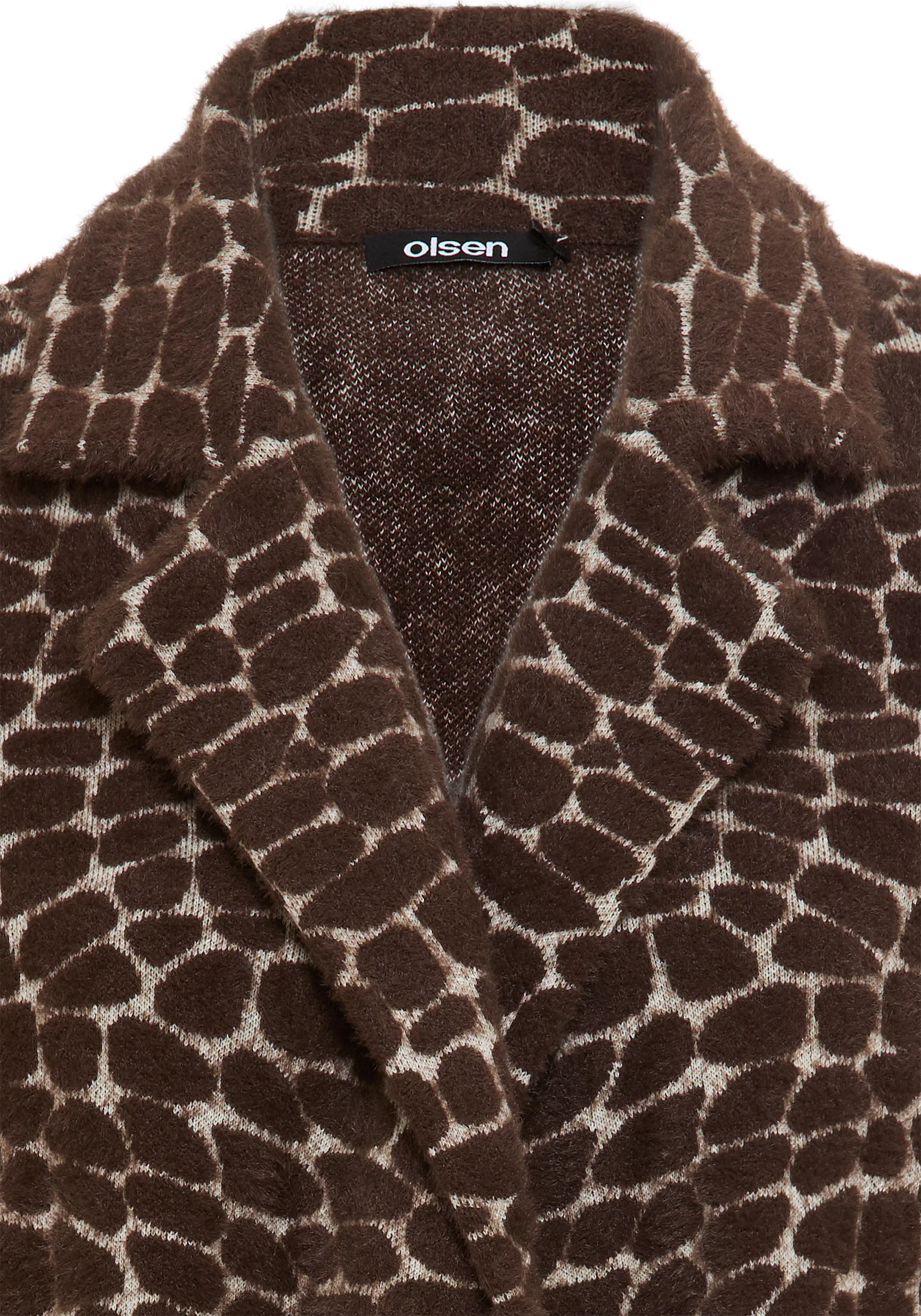 Longline Modern Animal Feather Coatigan - Image 8
