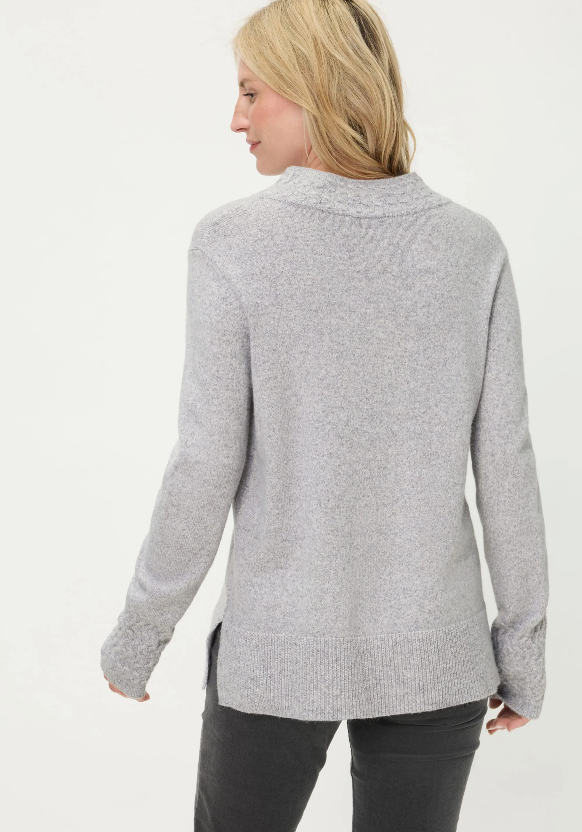 Melange Knit Mock Neck - Image 2